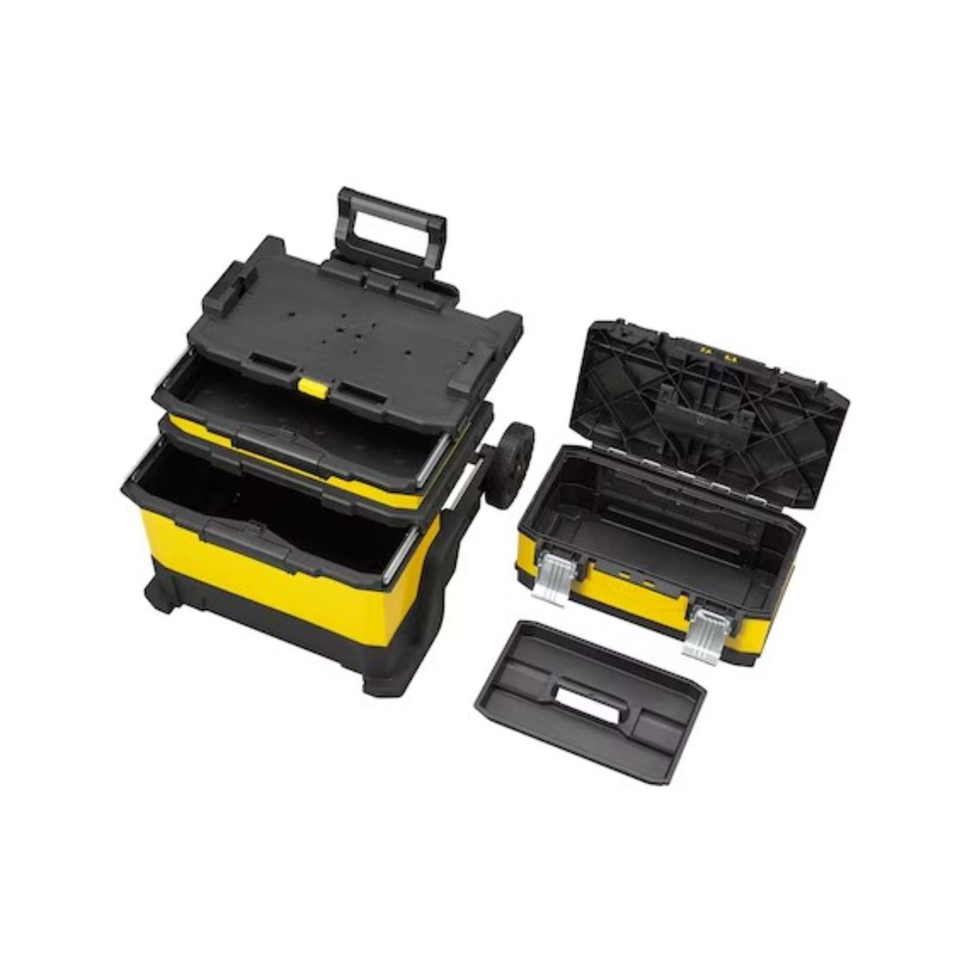 Metal/polypropylene tool trolley with 3 compartments - Stanley 1-95-621