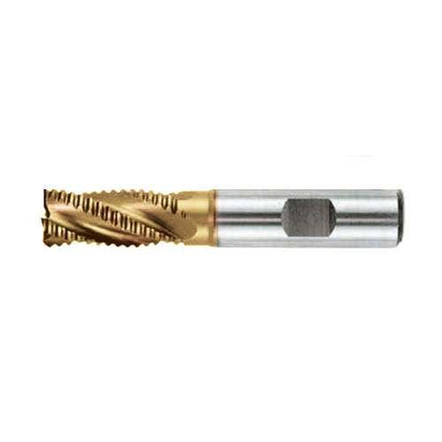HSS TiN-coated end mills 4 cutting edges roughing operations mm 6 - 25