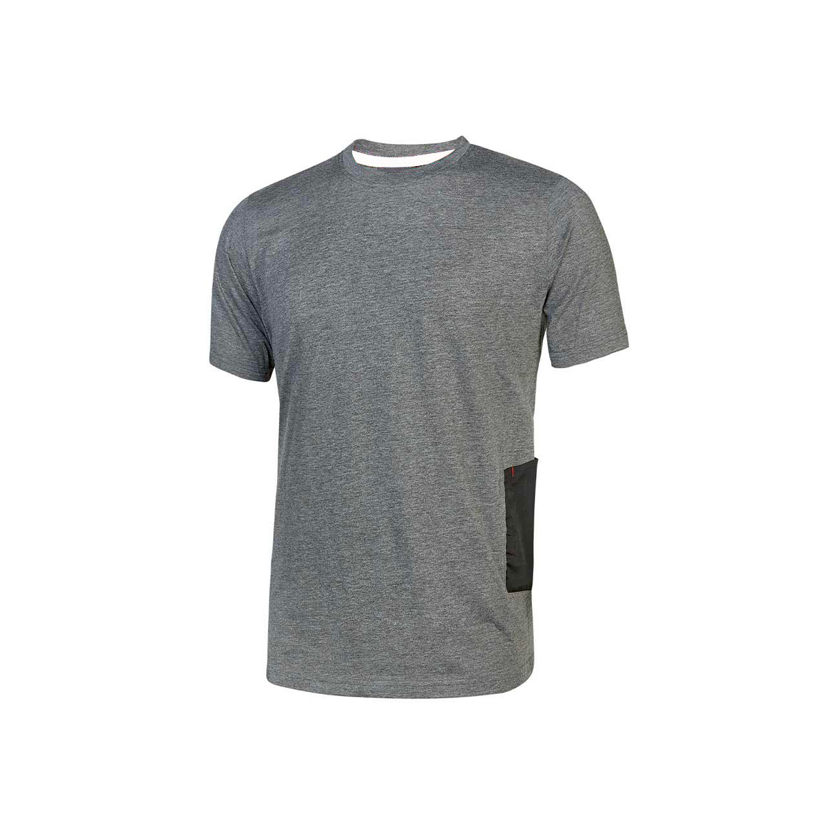 Grey Meteorite Sweat-Resistant Polycotton Short Sleeve T-Shirt - U-power