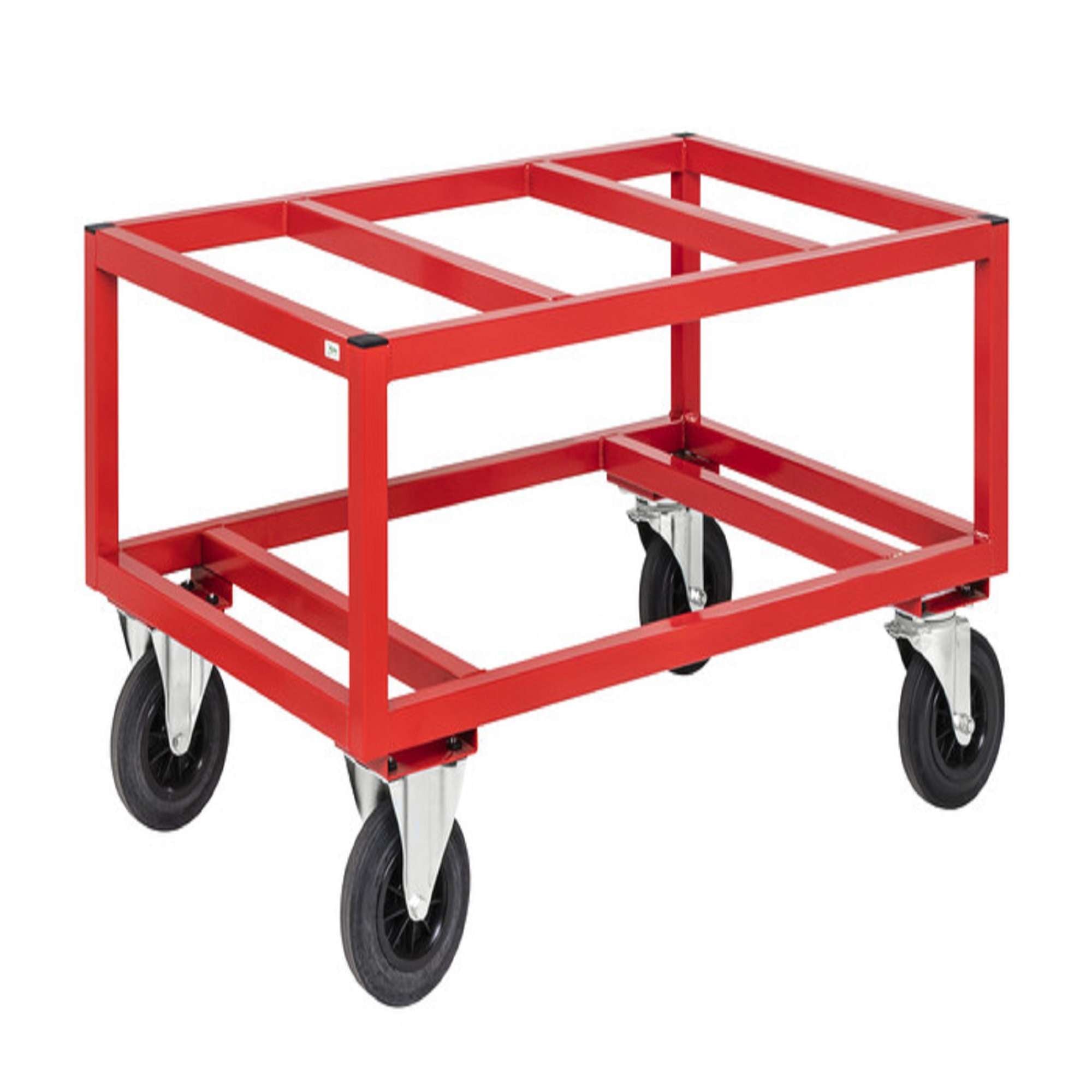 Red Pallet Trolley, capacity 800kg, L x W x H (mm) 1200 x 800 x 650 - Kongamek