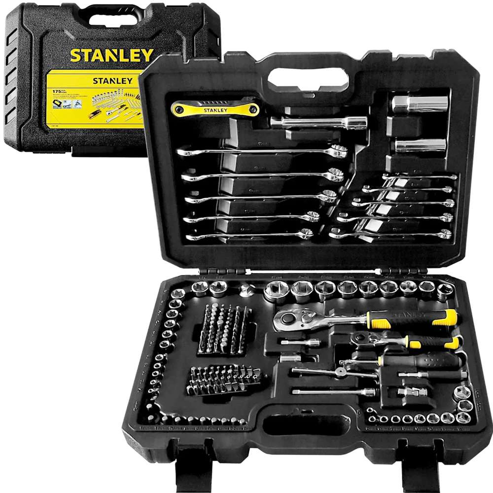 Socket Wrench Set 175 Pcs- 1/4" + 1/2" Drives Stanley STMT17380-1