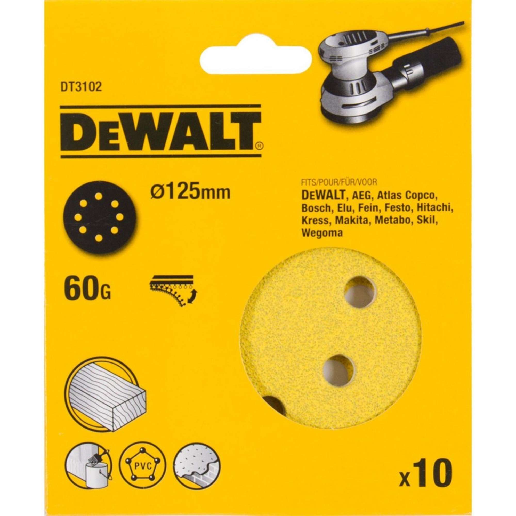 Dewalt Abrasive Disc 125 Gr.60 Dt3102-Qz