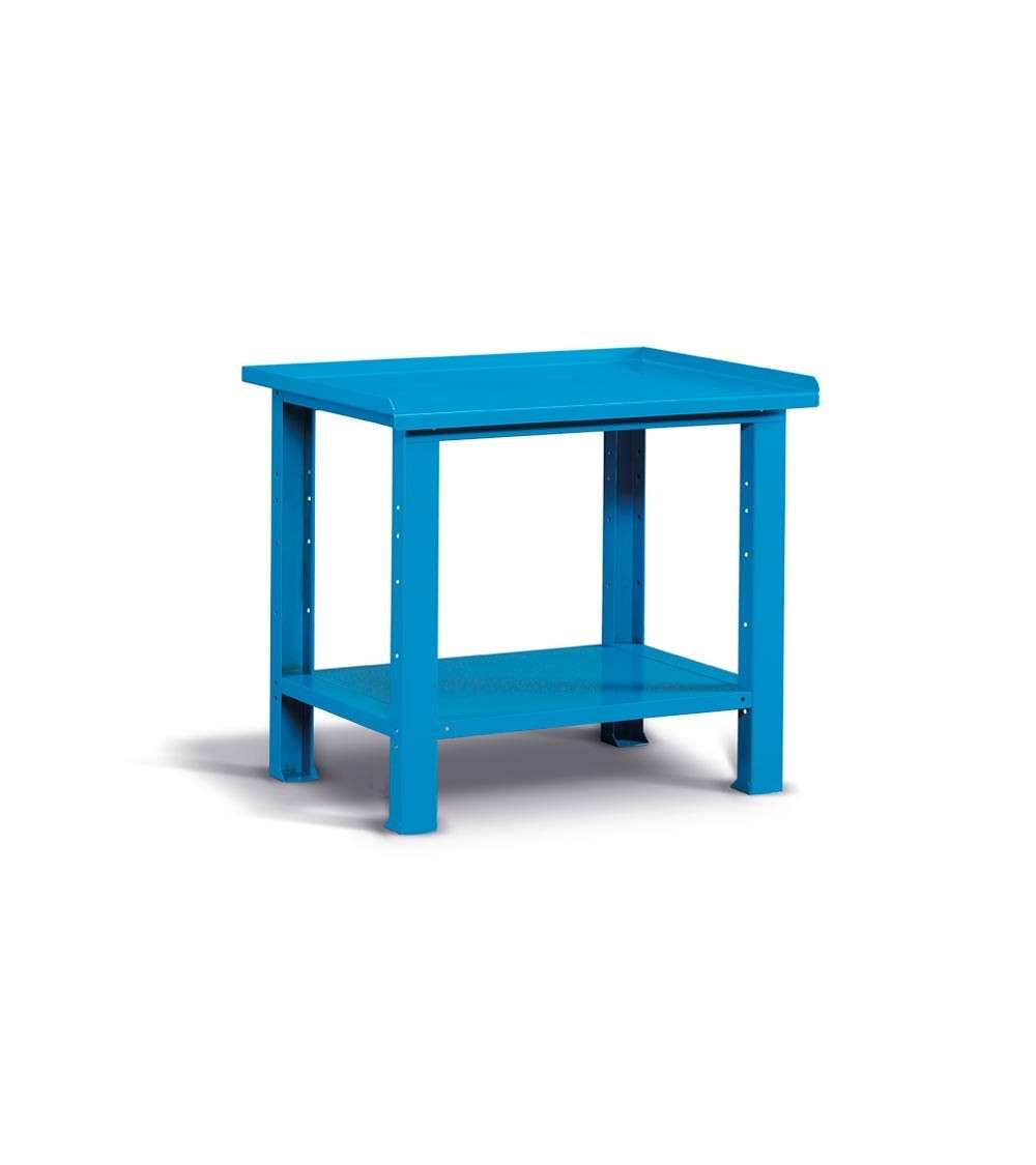 WORKSHOP WORKBENCH 1031 x 705 x 855 H - STEEL TOP - FAMI FBG01S1000F0004 - BLUE - DISASSEMBLED