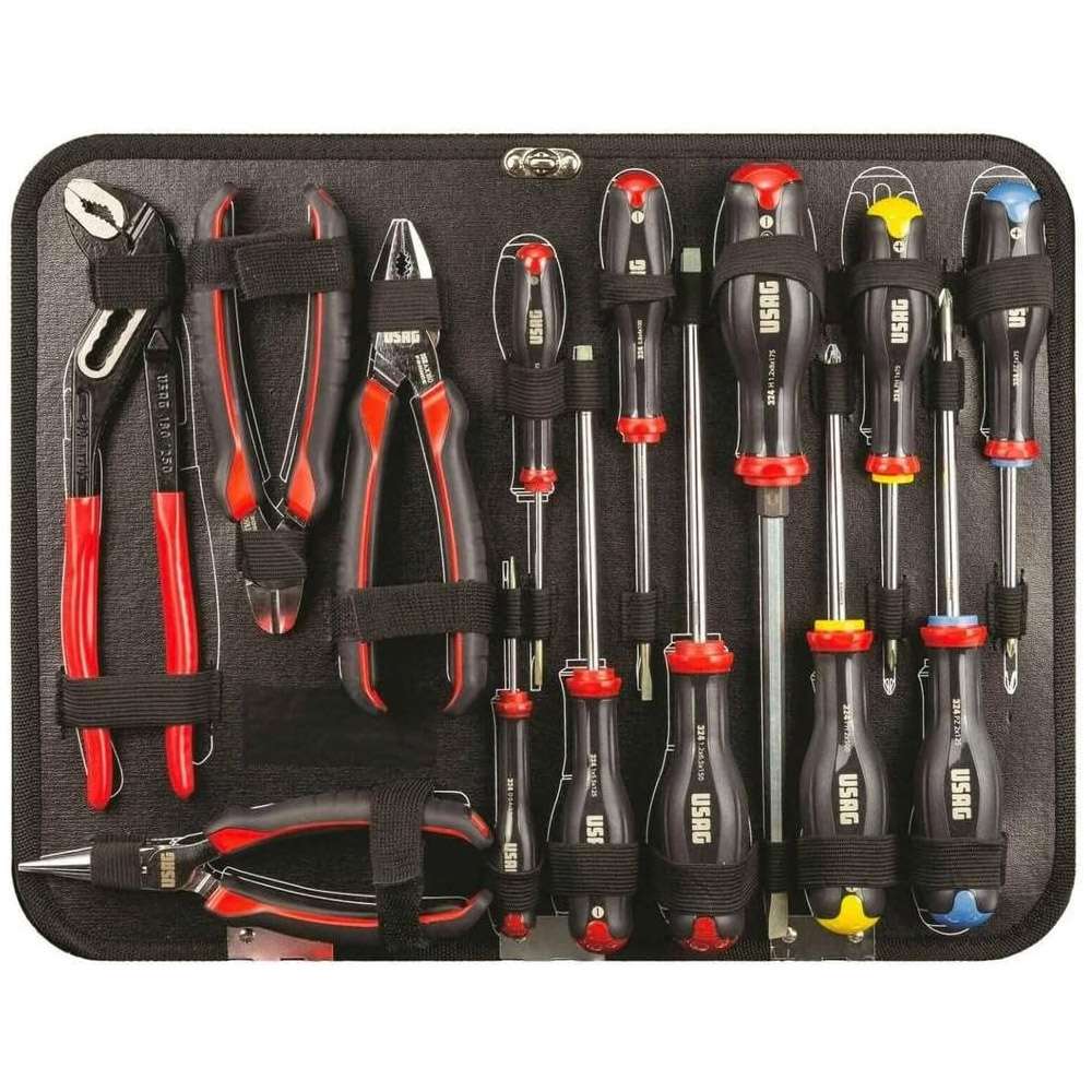 Case with assortment for maintenance 181 pieces - Usag 002 JMA