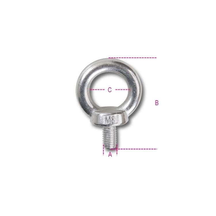 Female eyebolt, stainless steel C 30 mm - 8242 M12 Beta