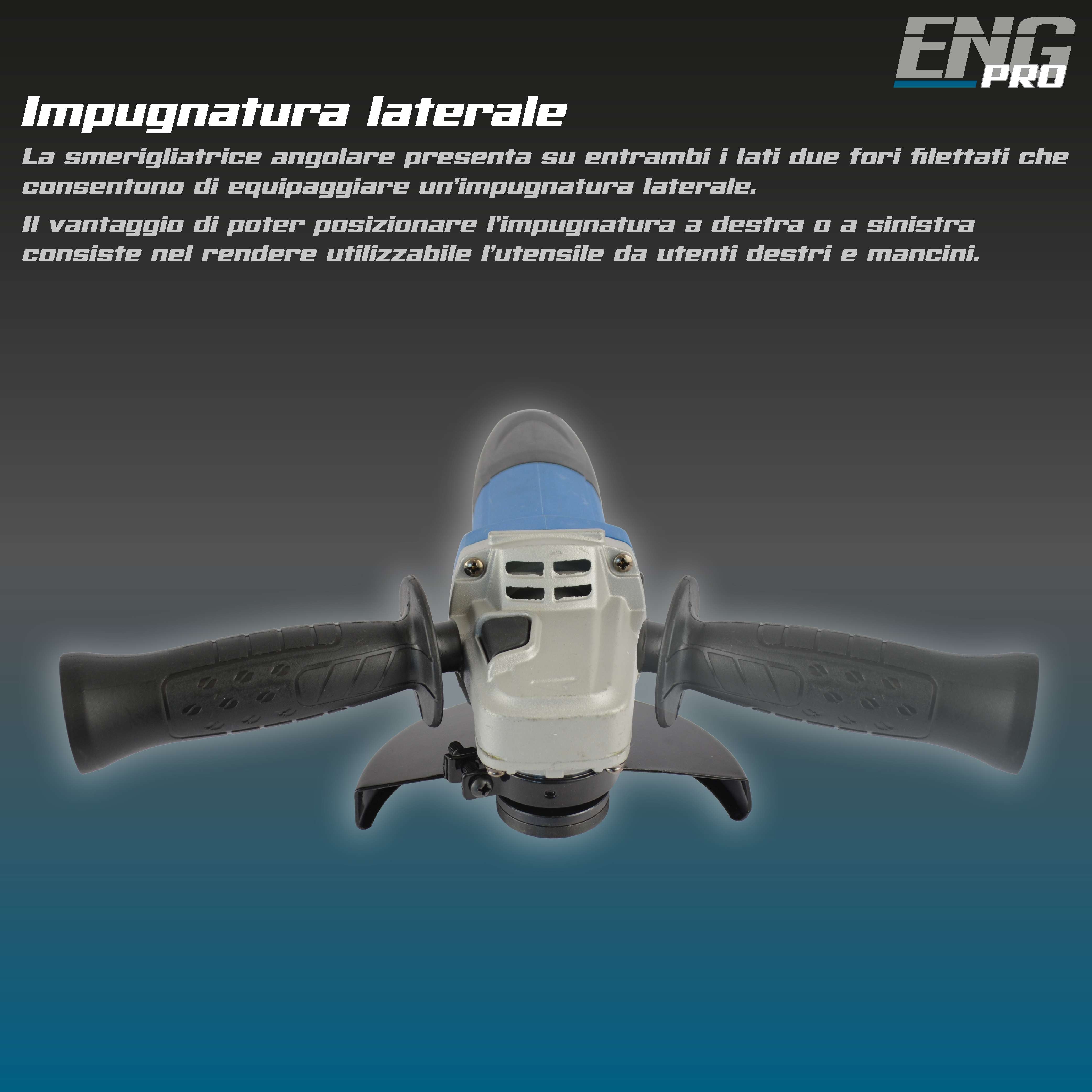 Electric angle grinder 125mm 800W - ENG PRO - UM ET SA12