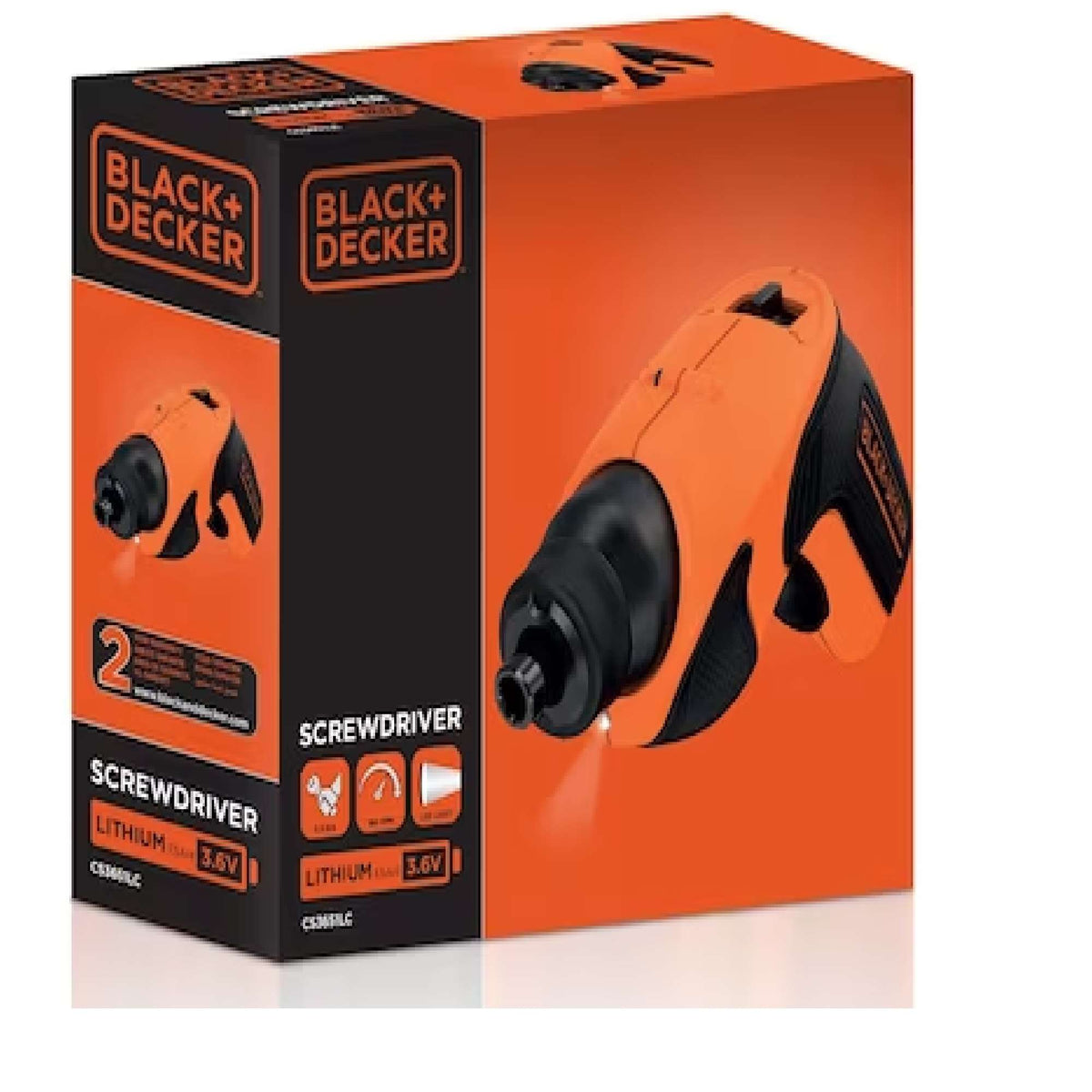 3.6V Lithium Screwdriver - Black&Decker CS3651LC-QW