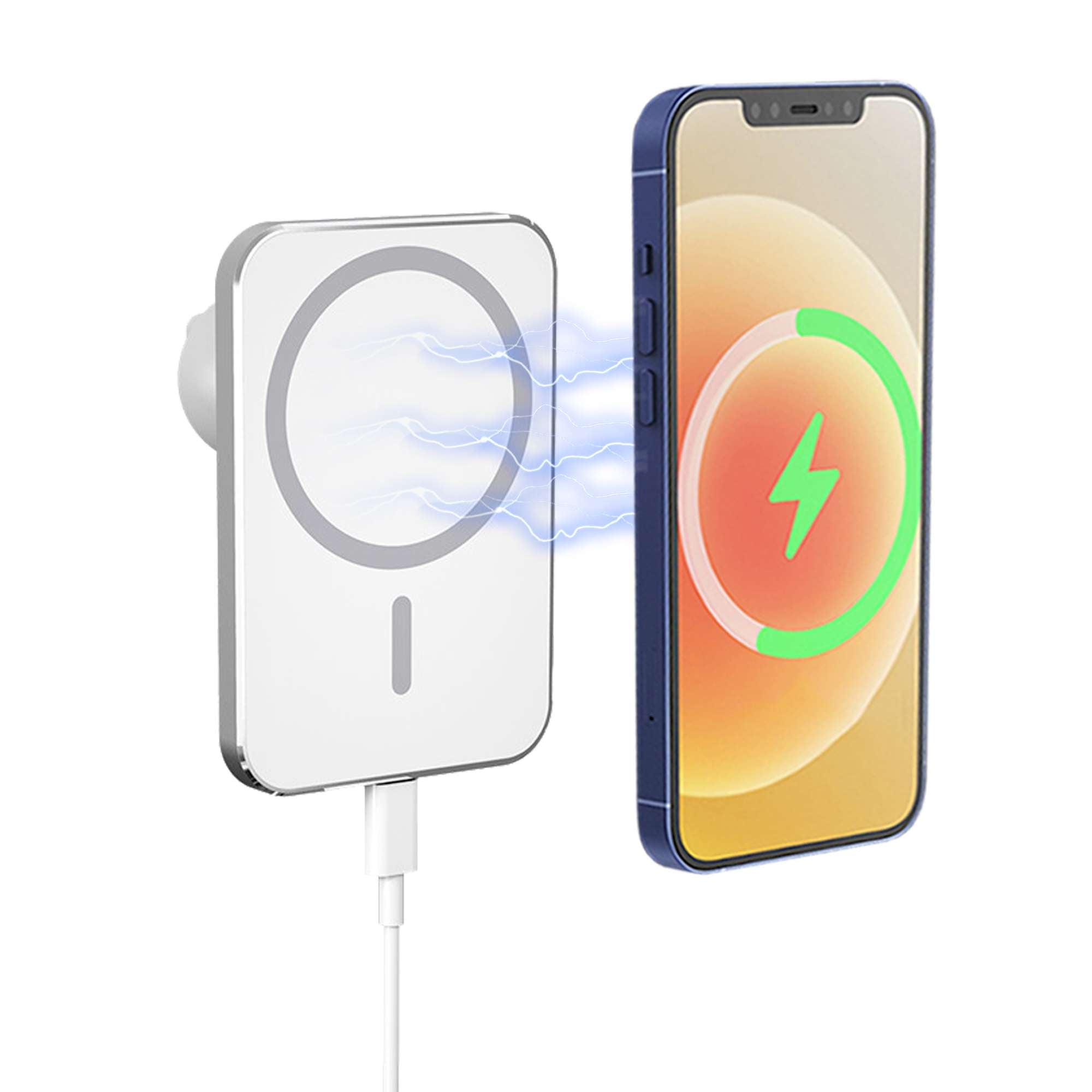 Car holder with wireless charging iPhone 12 magnetic fast charging 15W