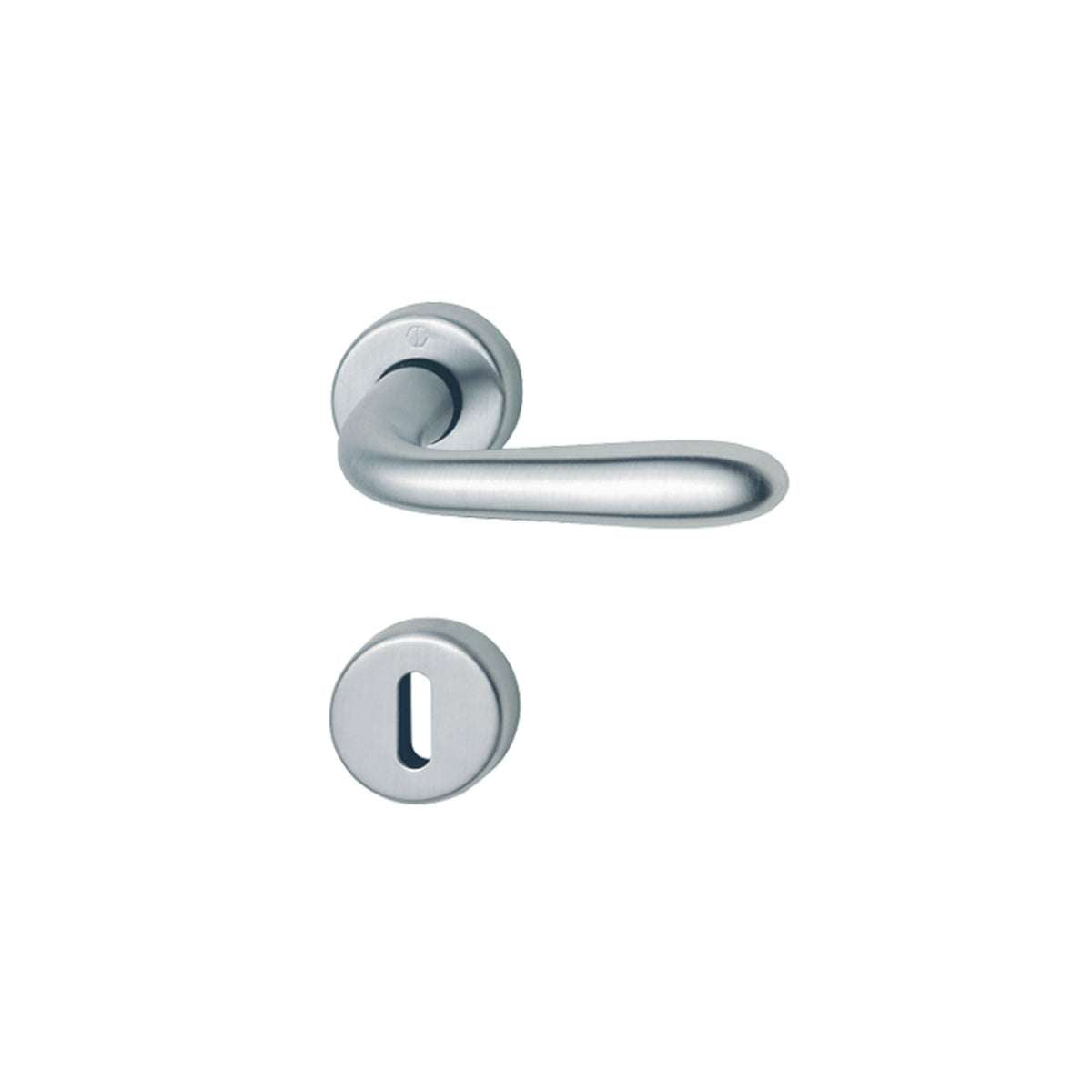 Handle with escutcheon and spout Santiago F41 satin chrome Hoppe 2840329