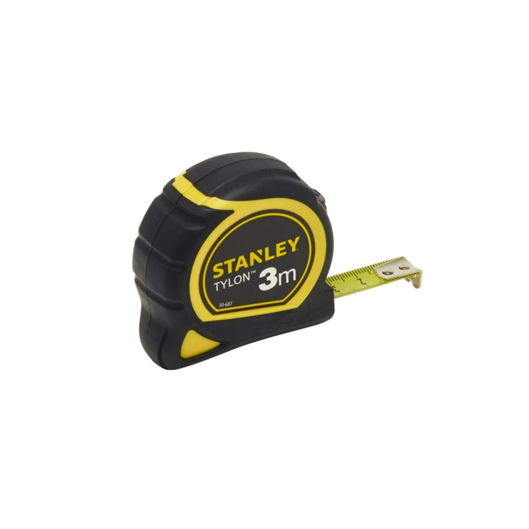 3 metre tape measure, Compact, high visibility colour - Stanley Eurolock