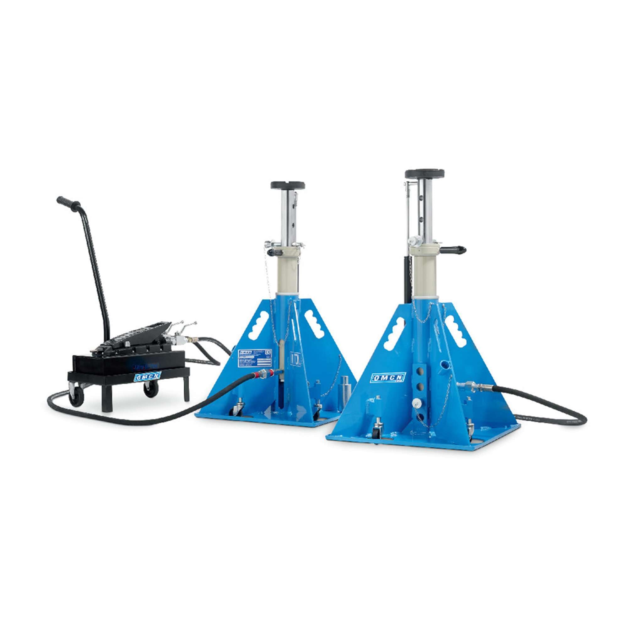 Lift 2 hydraulic columns and hydropneumatic pump 10000kg x2 OMCN 930