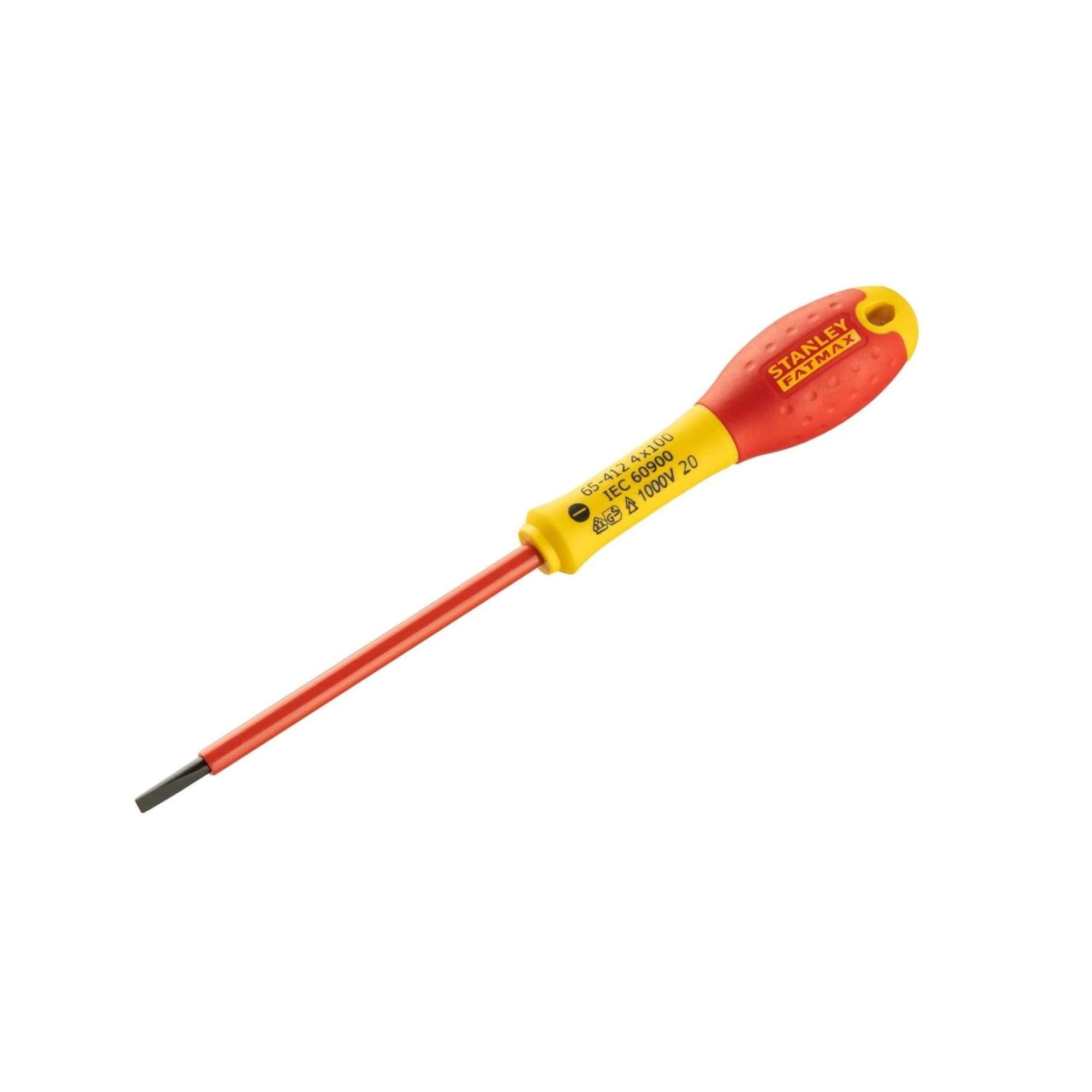 FatMax screwdriver with insulated blade instrumentalists/electricians 4 x 100 - Stanley 0-65-412