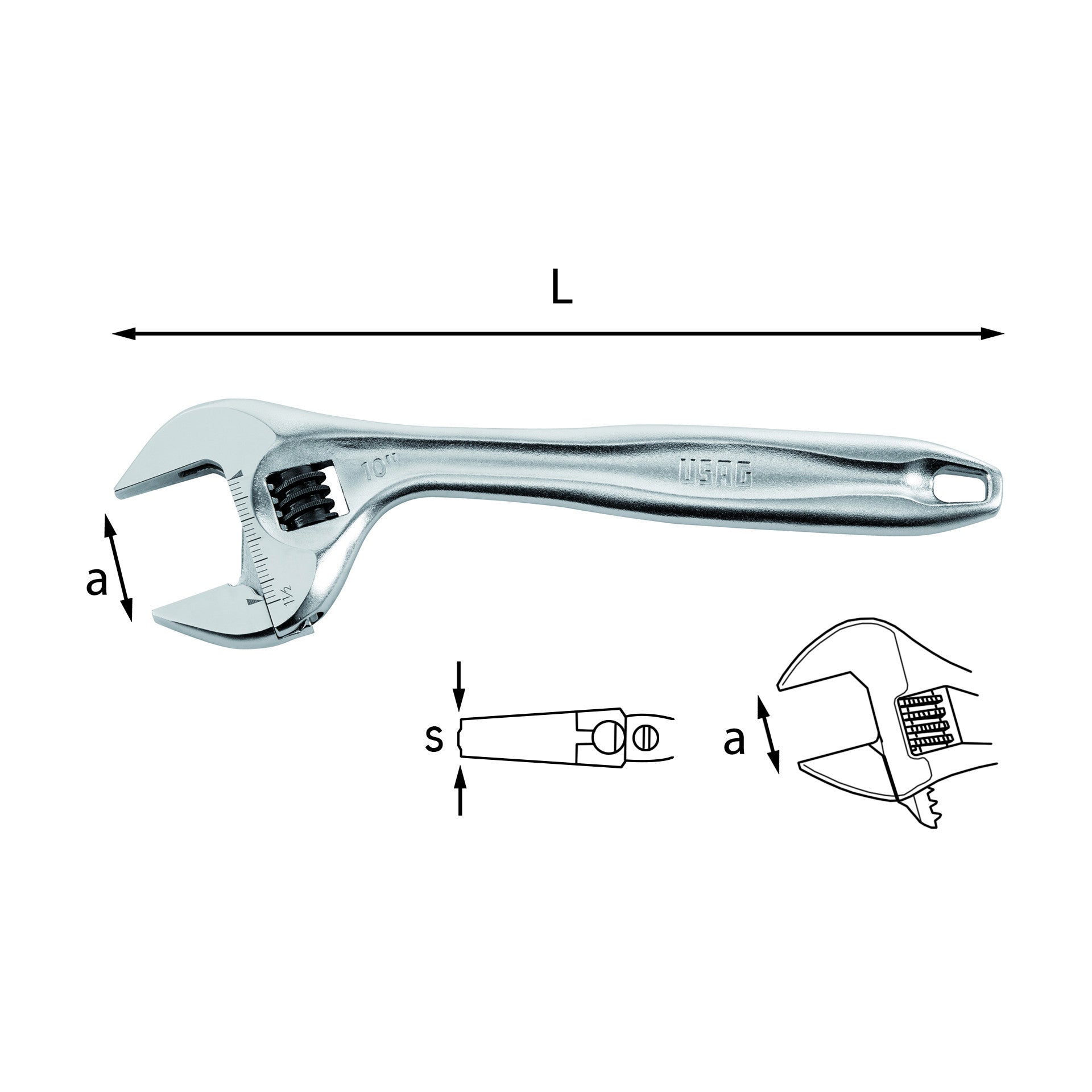 Chiavi a rullino con regolazione rapida 294 AD - Usag
