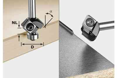 Reversible plates for bevel cutter S8 HW 45° D27 12x12 KL 499807