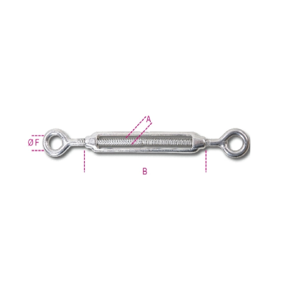 Two-eye turnbuckle stainless steel AISI 316 - Beta 8205