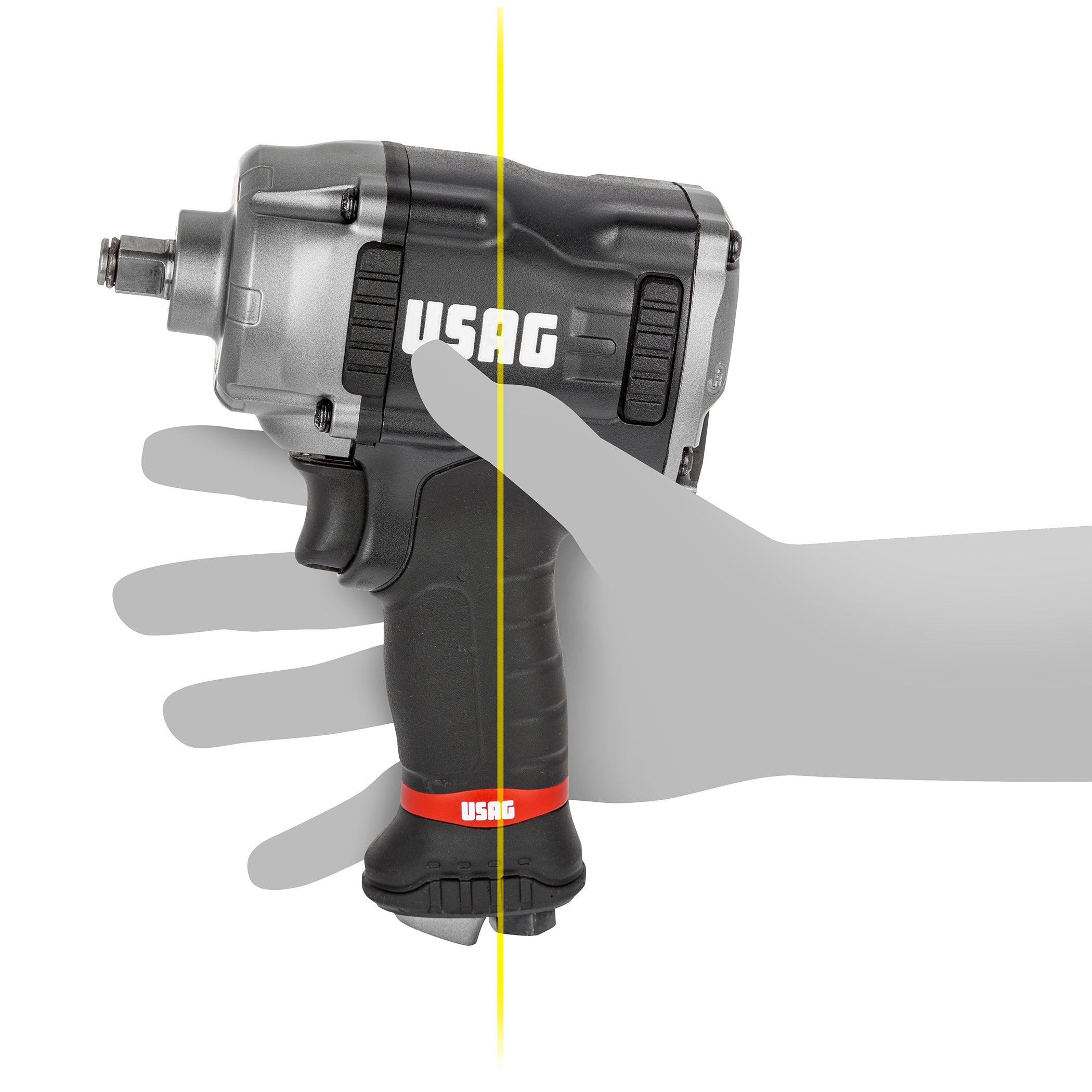 Magnesium impact wrench 162x75x212mm 2kg - Usag 929 PC1 1/2