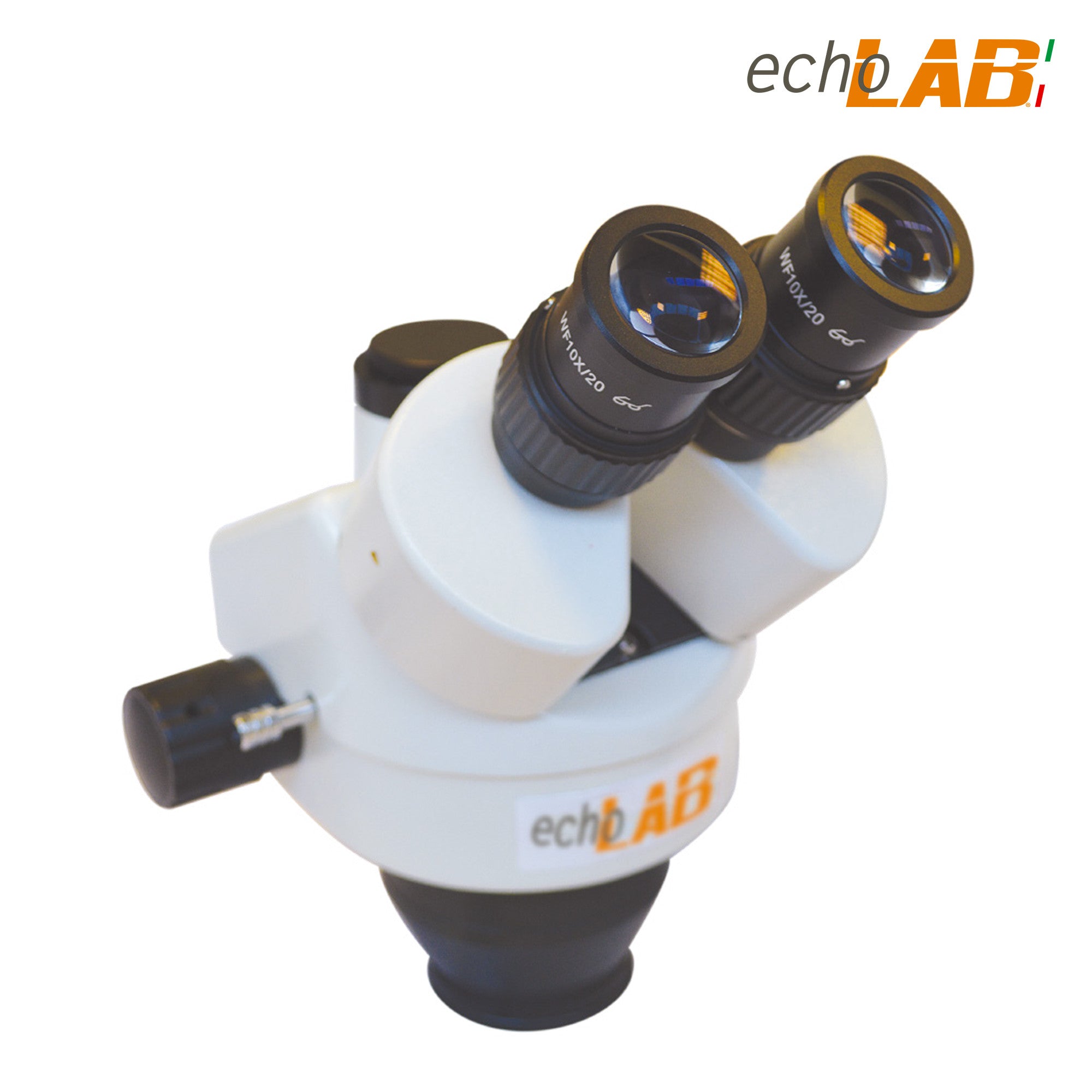 Continuous Zoom Stereo Microscope Head Trinocular and Binocular, eyepice H WF 10x (20mm) - echoLAB