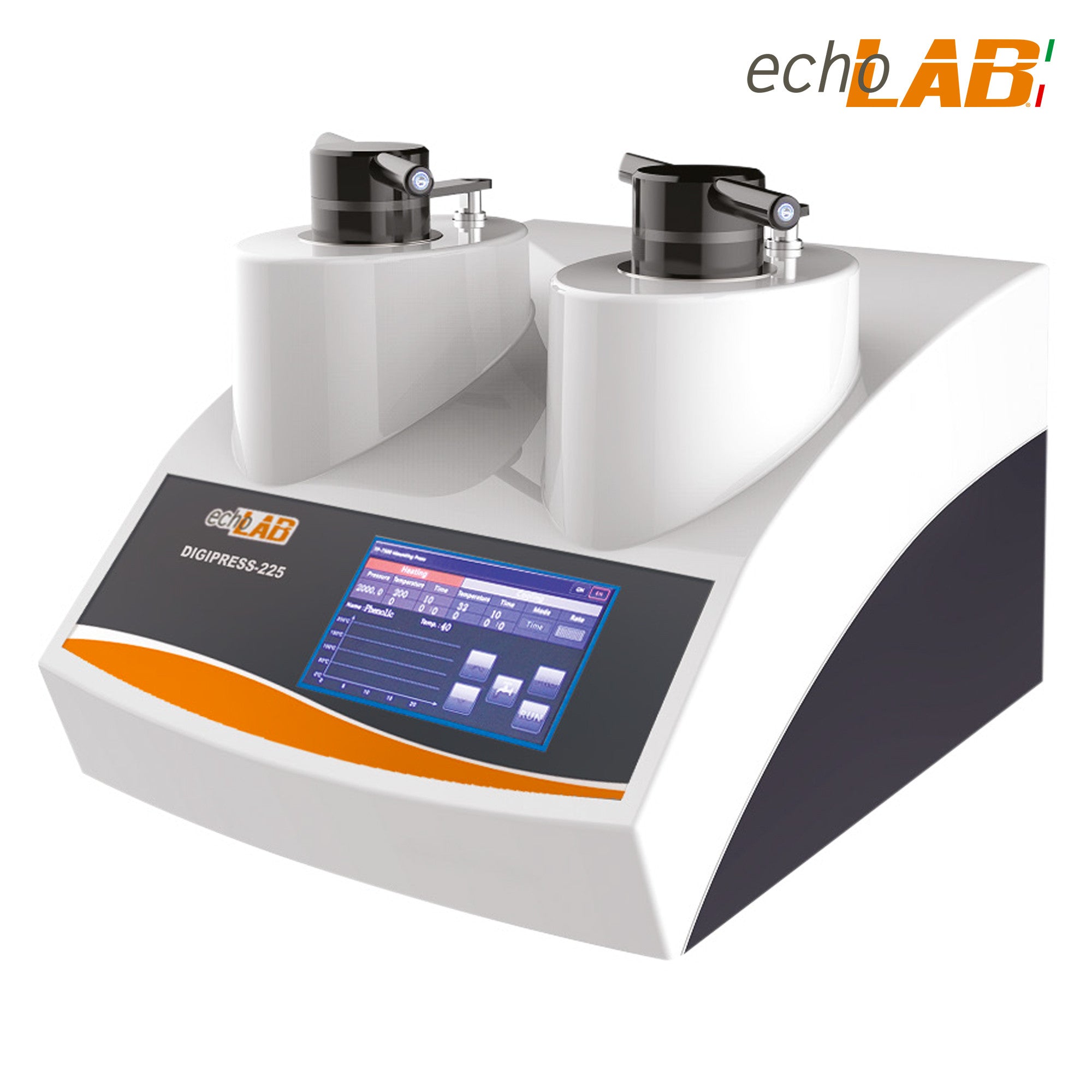 Fully automatic, digital bench-top mounting press different mold sizes from  25 to 50mm 2 mounting operations - echoLAB