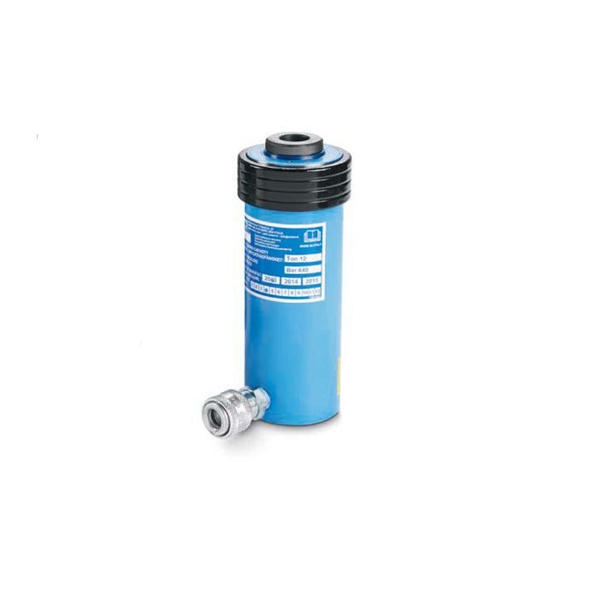 Hydraulic cylinder 12 ton capacity with spring return H.265mm - OMCN 366