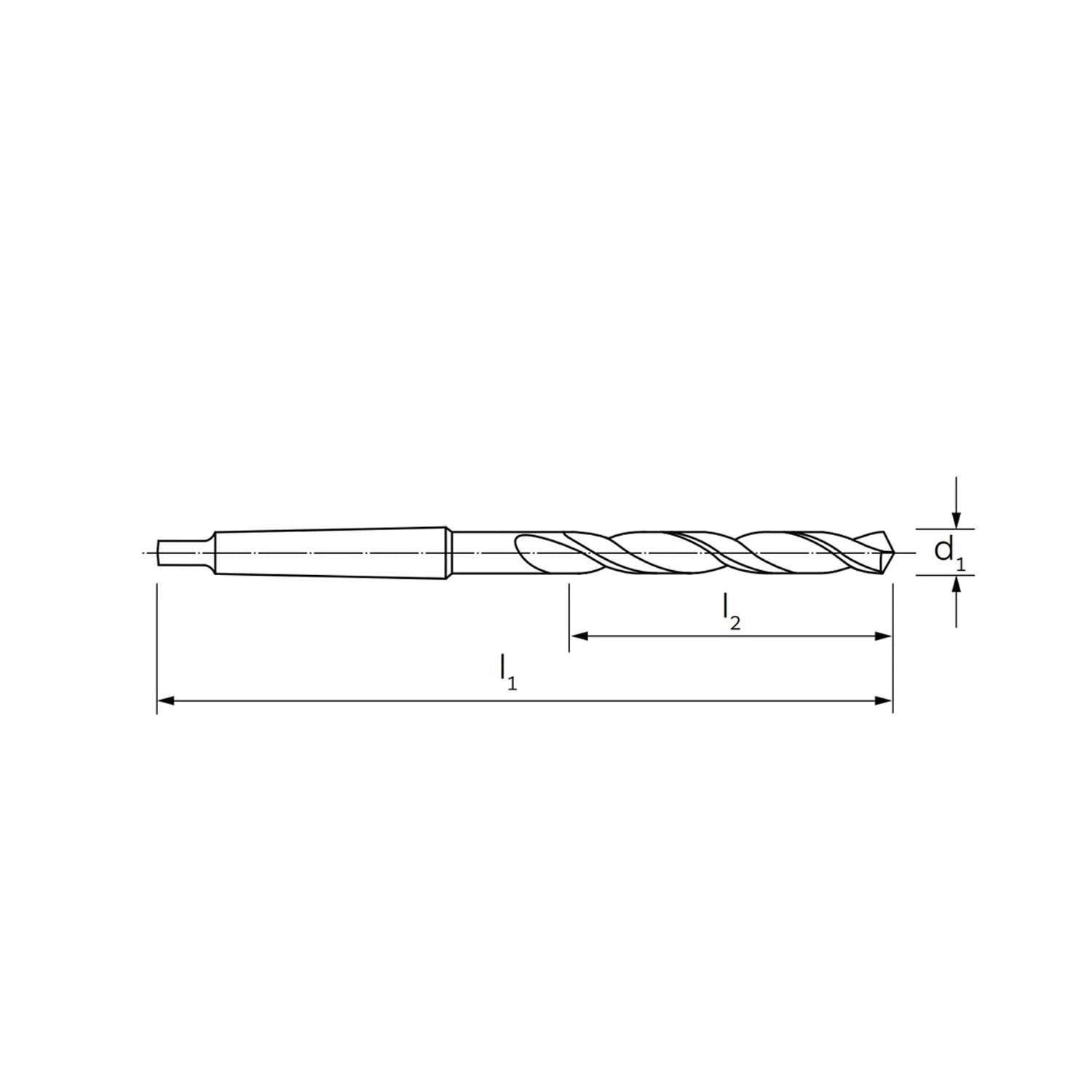 Specific conical drill for stainless steel DIN 345 type VA - ILIX