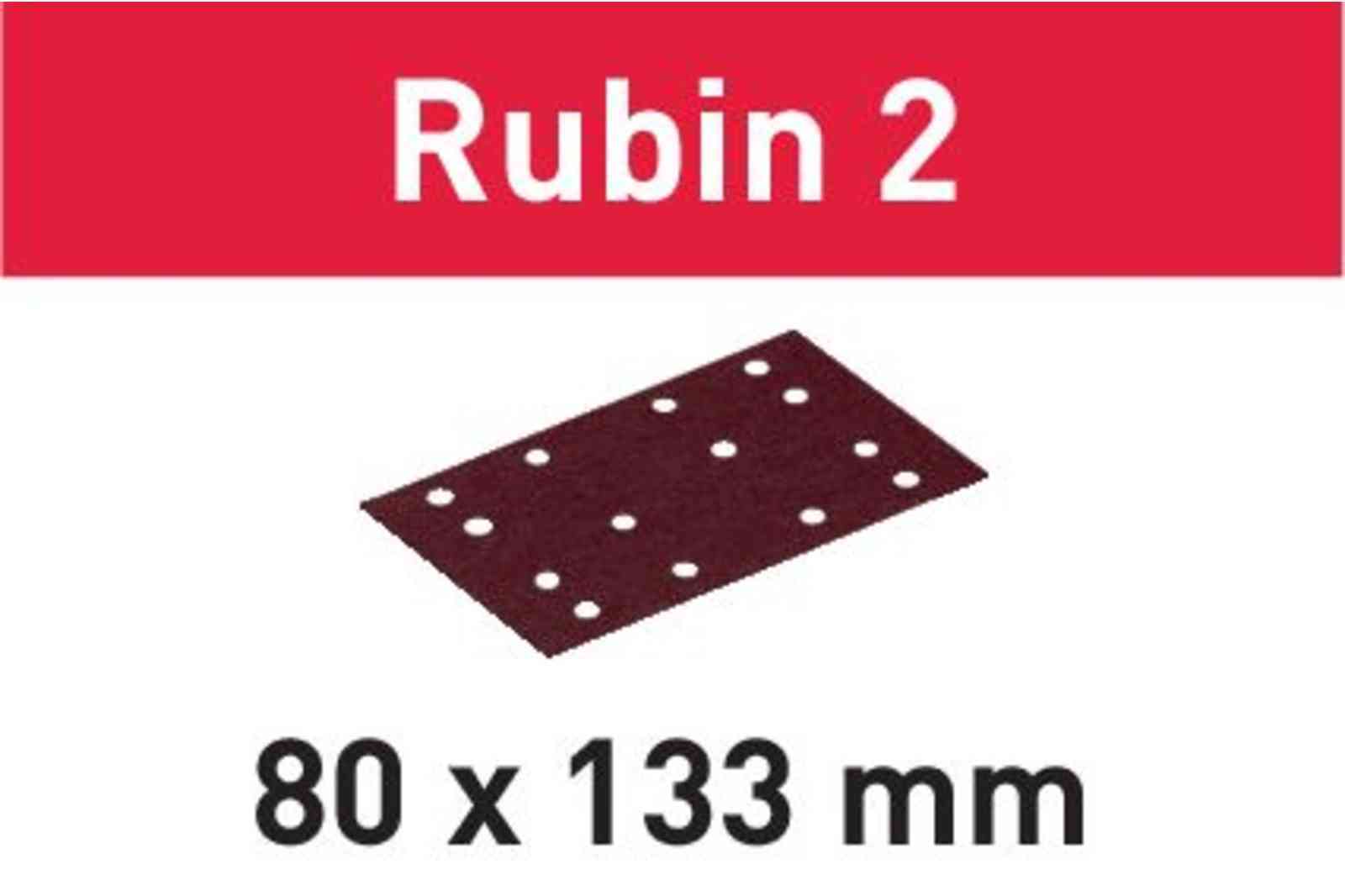 Festool 49905 P Grit Rubin 2 Abrasives for RTS 400/LS 130 Sander, 10-Pack