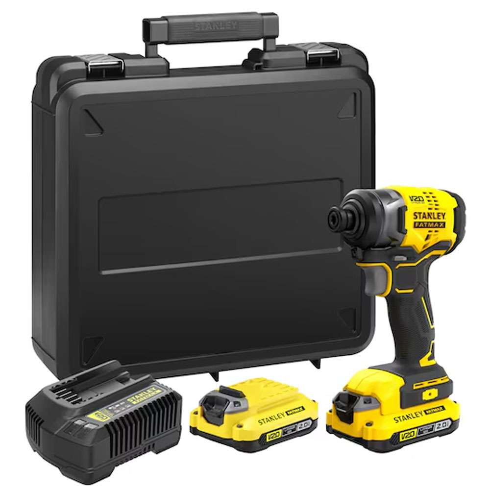 Impact driver brushless 18V V20 Stanley Fatmax - 2x2.0Ah SFMCF810D2K-QW