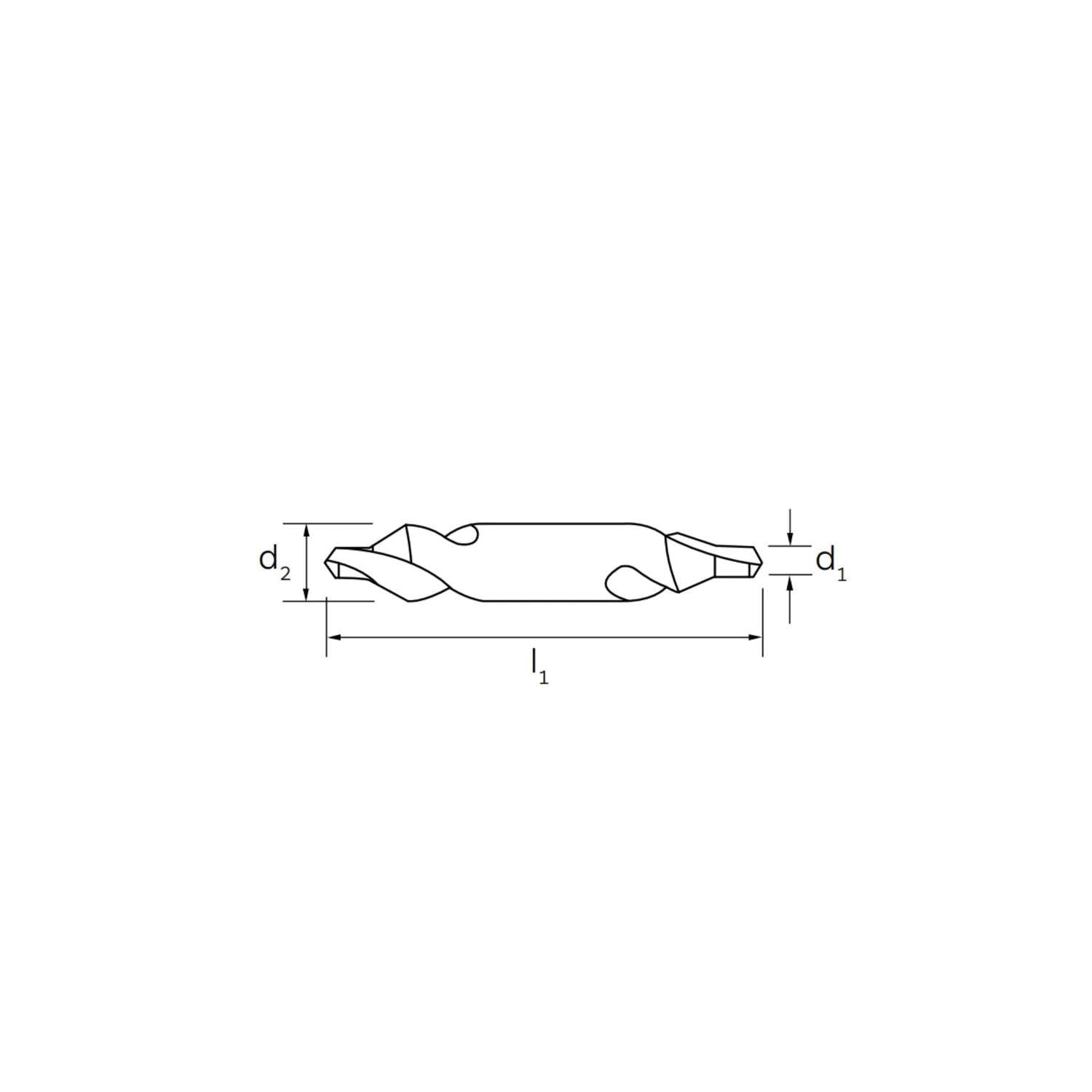 Cylindrical drill bit for deep drilling type STL DIN 340 - ILIX