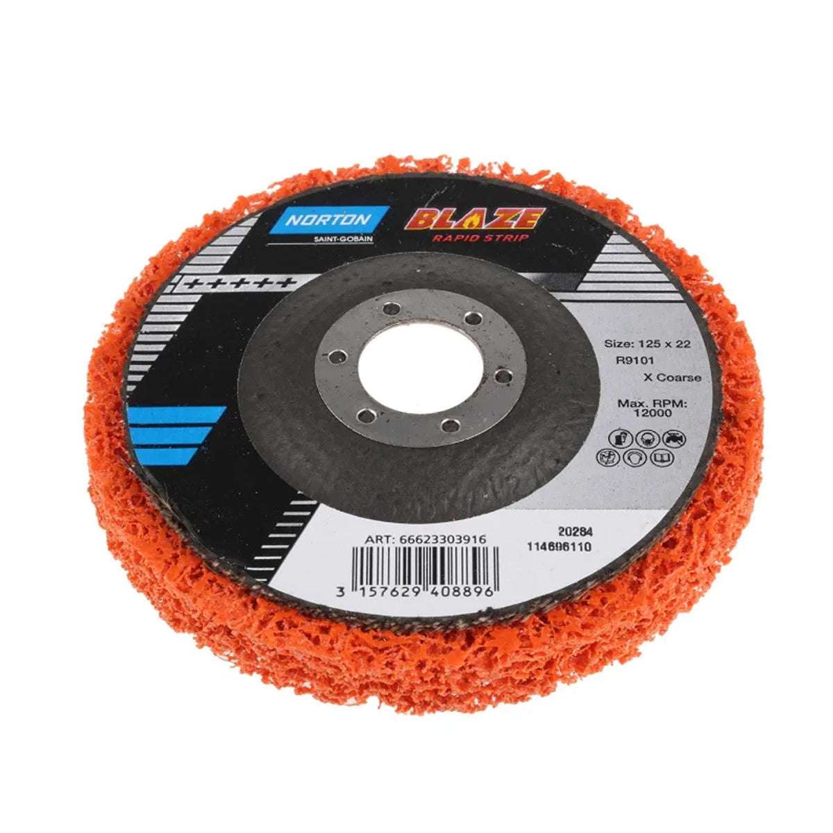 Blaze Rapid Strip Discs with Glass Fiber Holder R9101 - Norton