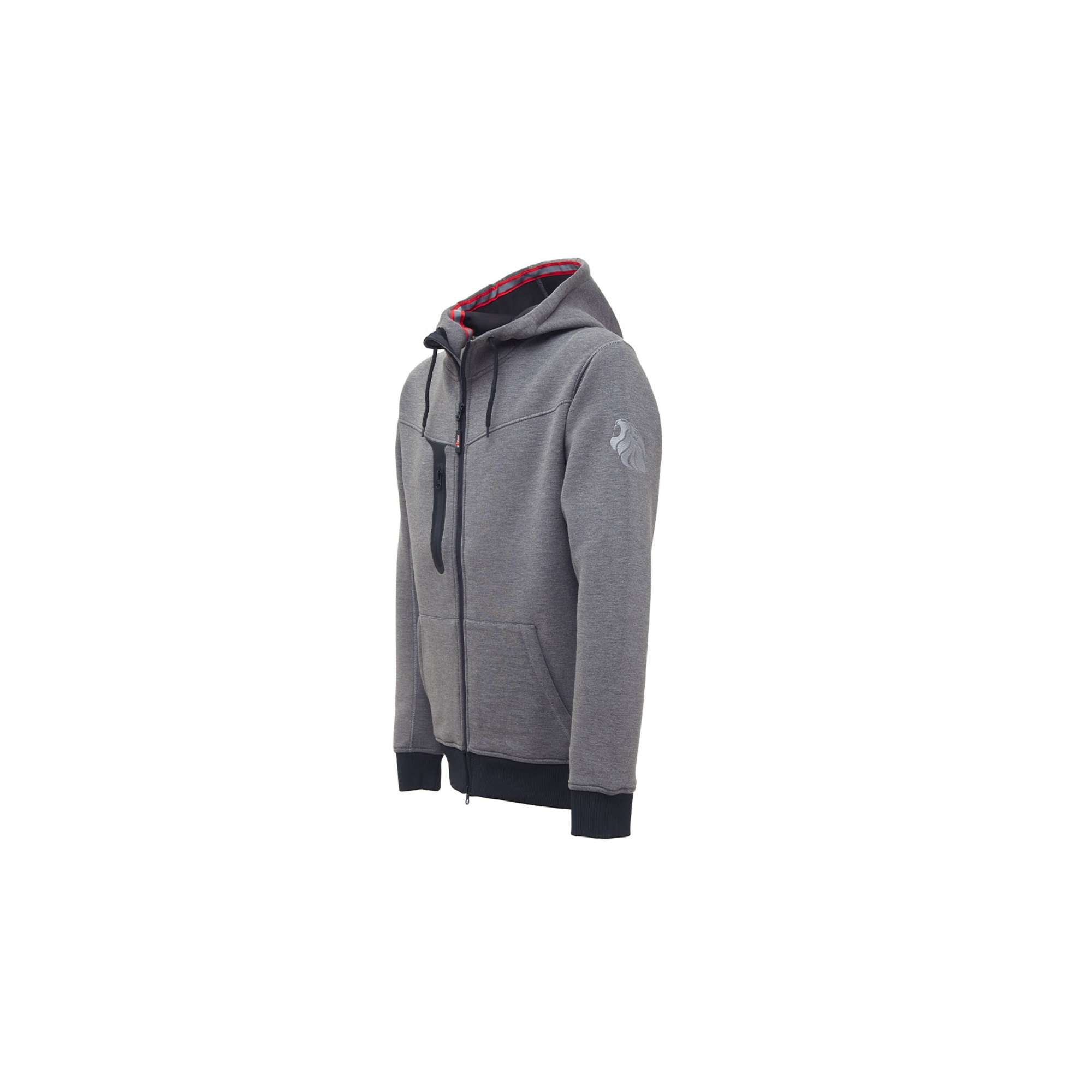 GRAY METEORITE U-POWER PE119GM full-zip sweatshirt