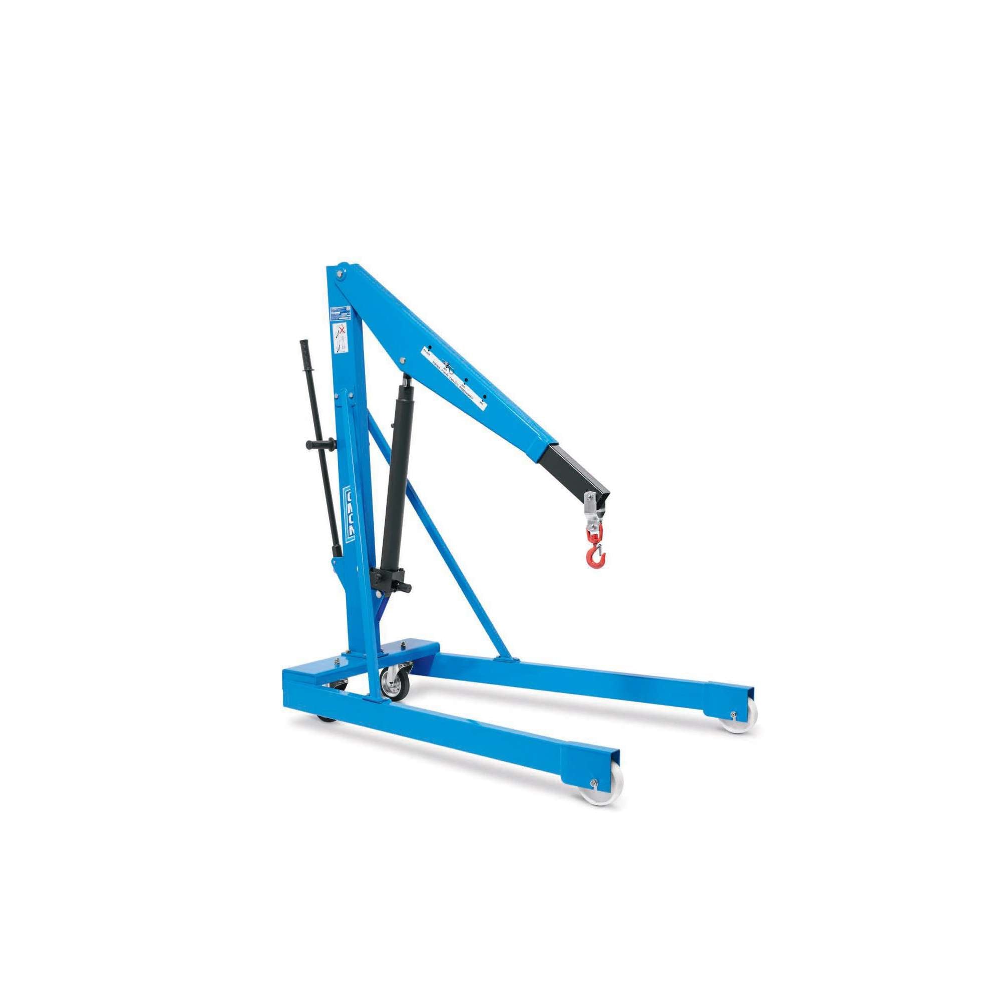 Hydraulic trolley crane 1000 kg capacity with double-acting pump - OMCN 134