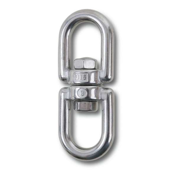 2-Eye swivel, stainless steel AISI 316,  D 8 mm - 8272 8 Beta