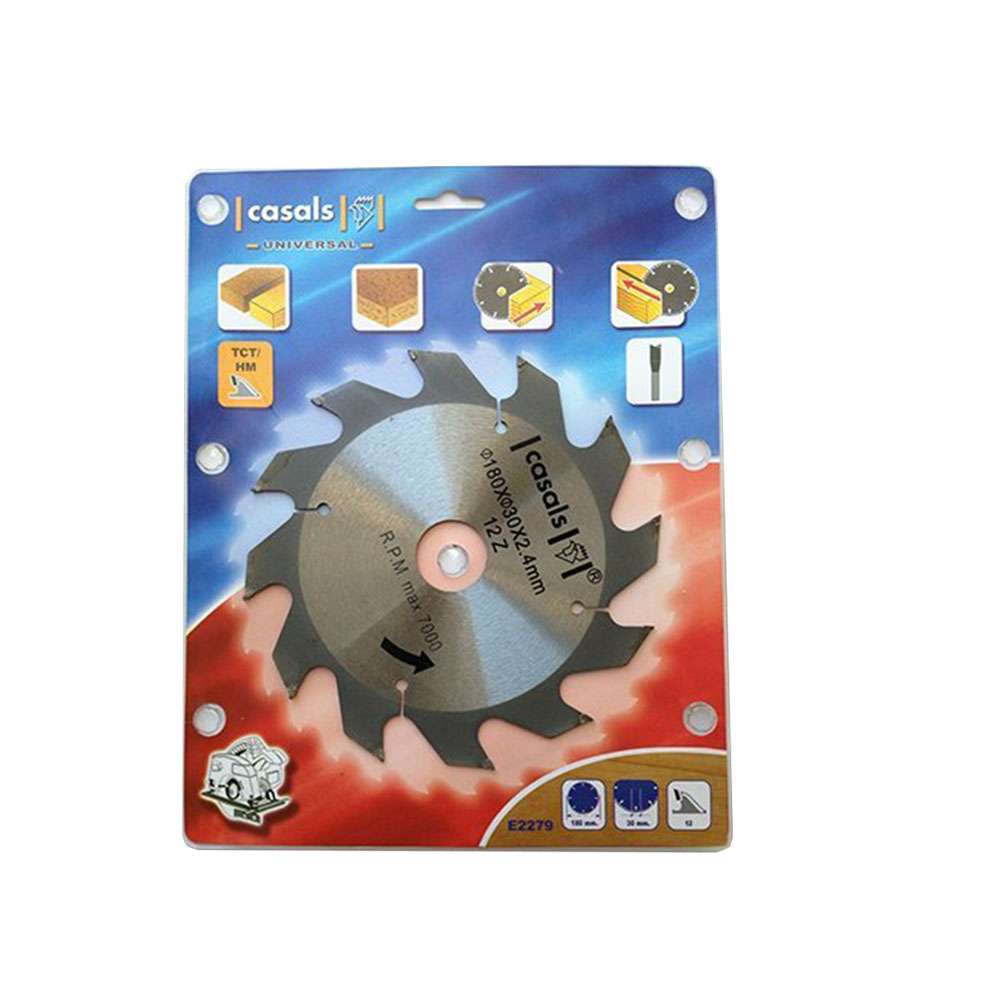 Circular saw disc for wood 160 mm 12 teeth - Casals - E2279