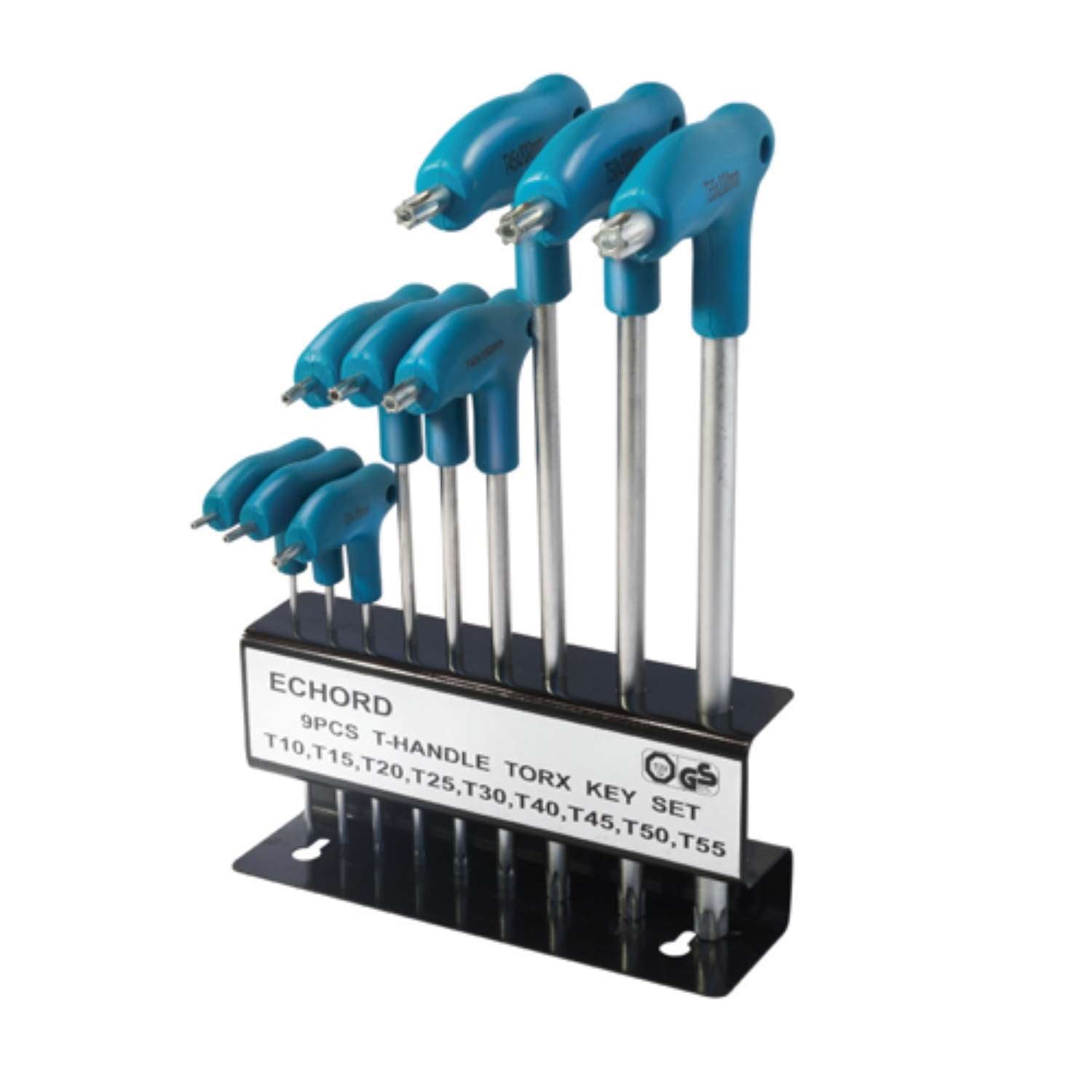 Set of 9 Torx wrenches T handle with support UM 20 ST00
