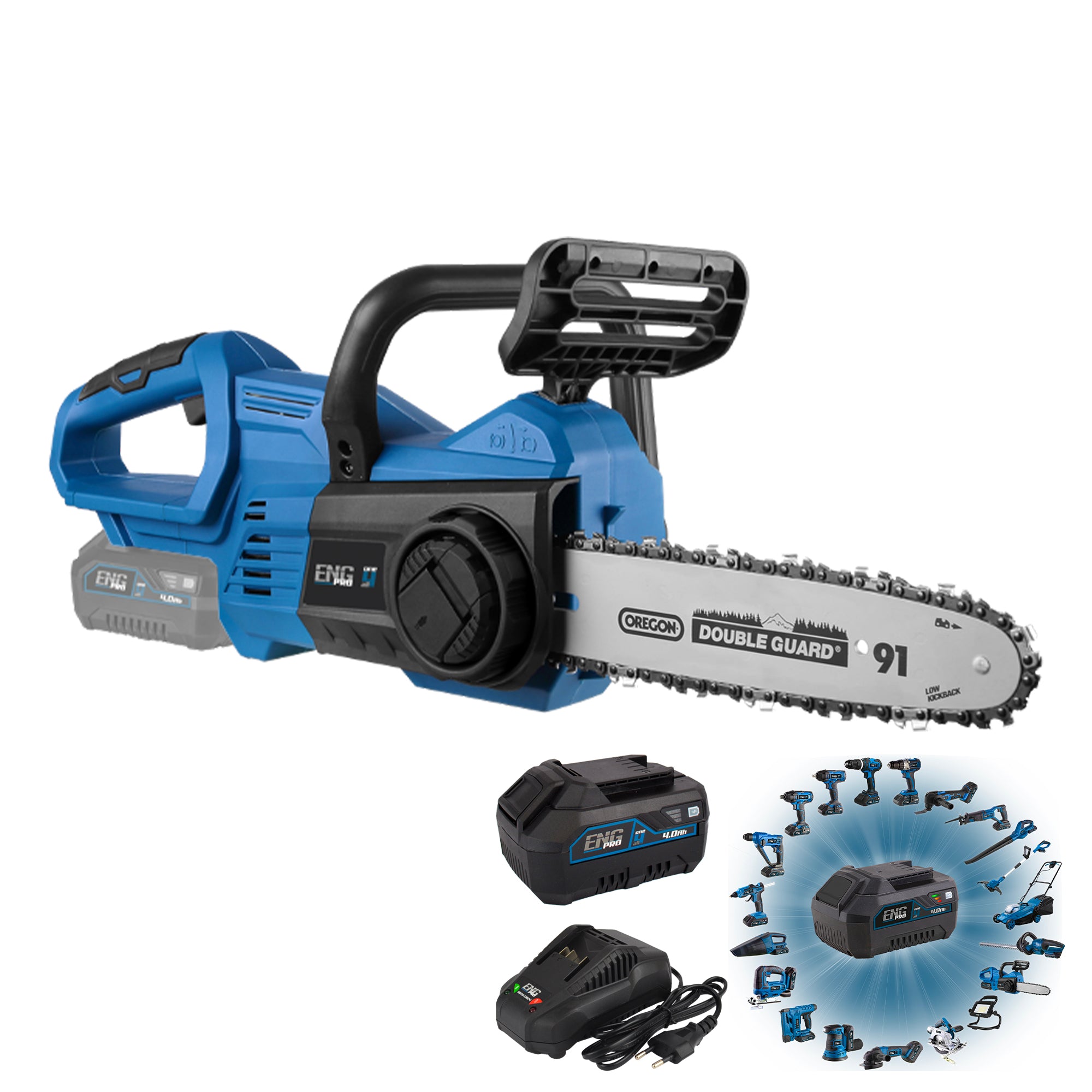 Cordless Chain Saw - Professional Line ONE4ALL 20V ENGPRO 1B20-ES00