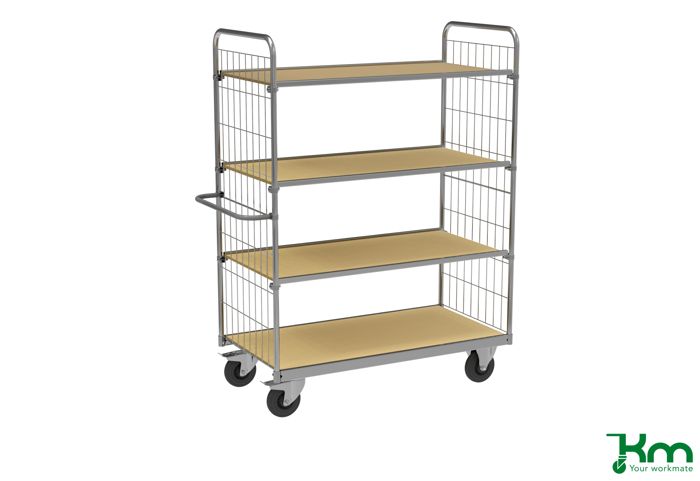 4 ESD-angepasste Regale L x B x H 1390 x 650 x 1695 mm - Kongamek