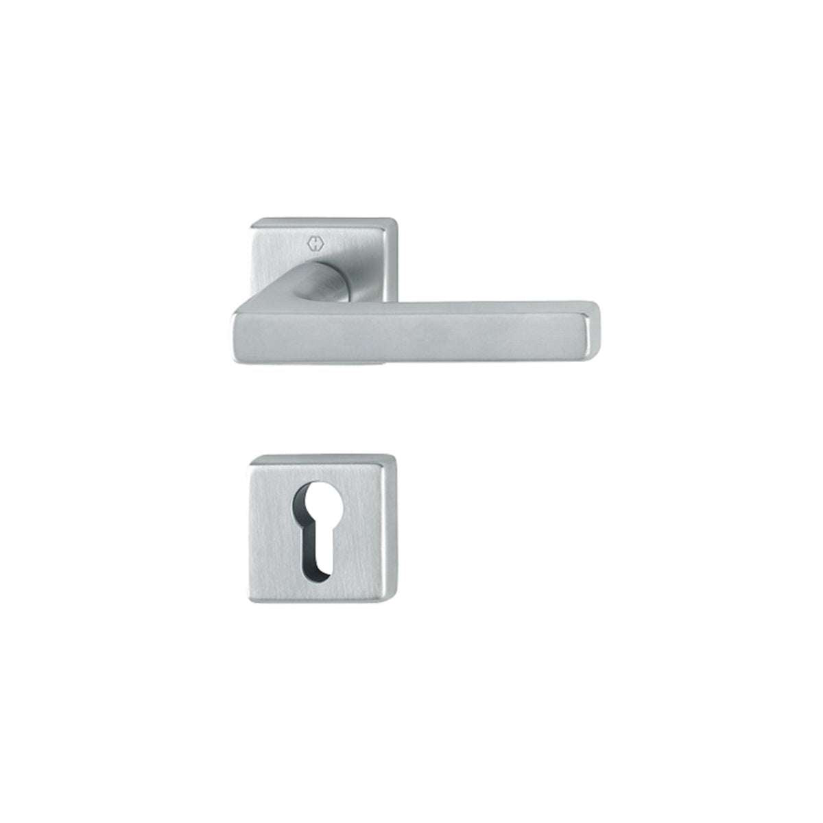 Yale Dallas F41-R Satin Chrome Handle with Escutcheon and Vent Hoppe 3392610