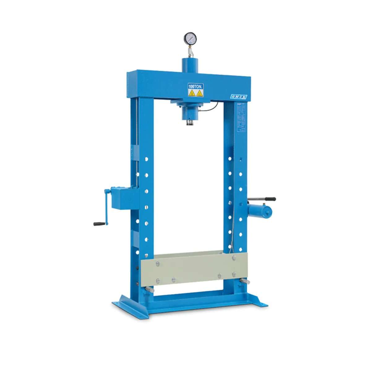 Hydraulic press with two-speed hand pump 100 ton capacity - OMCN 160