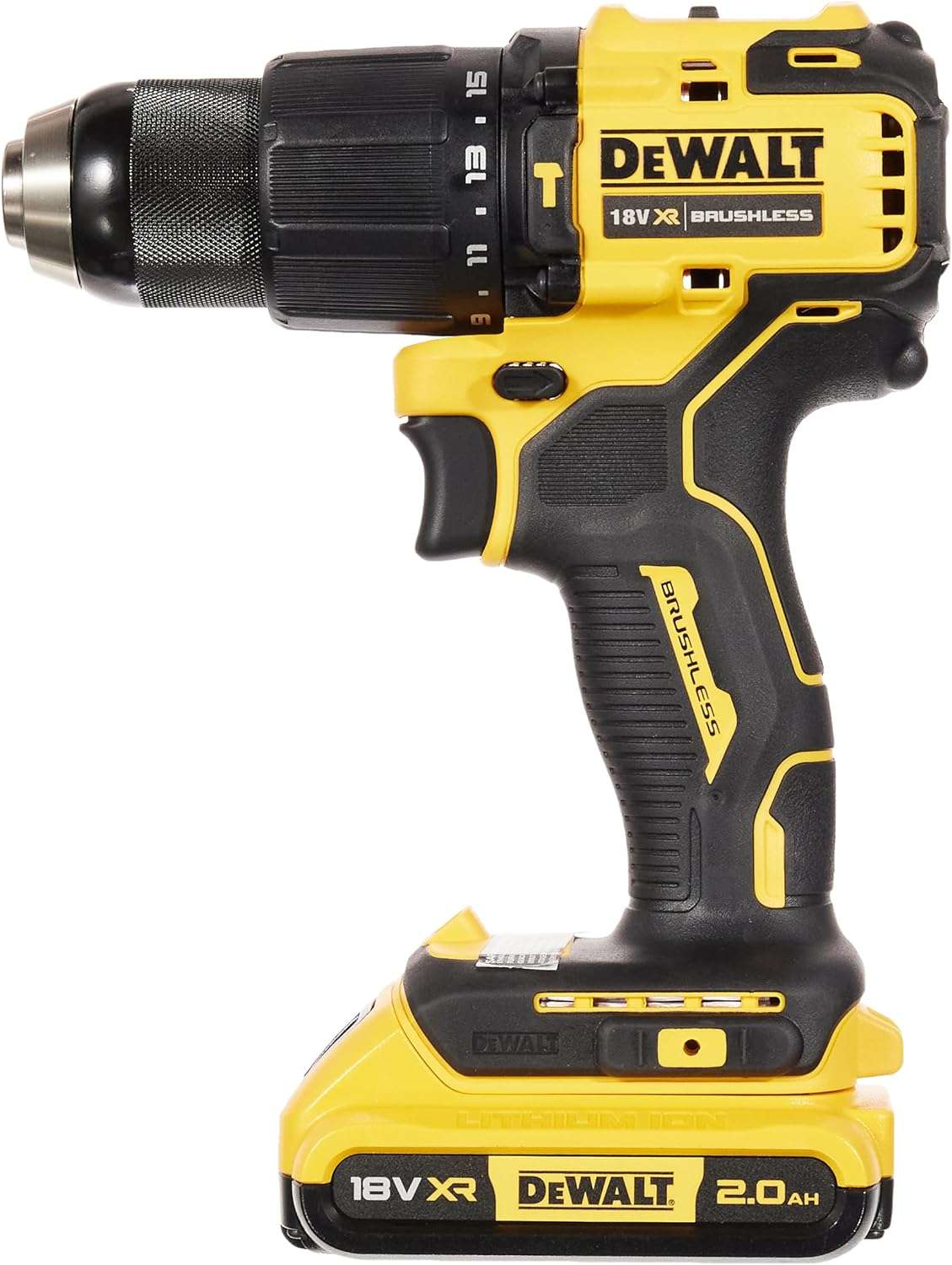 Hammer drill driver with 2 x 2.0Ah batteries - Dewalt DCD709D2T-QW