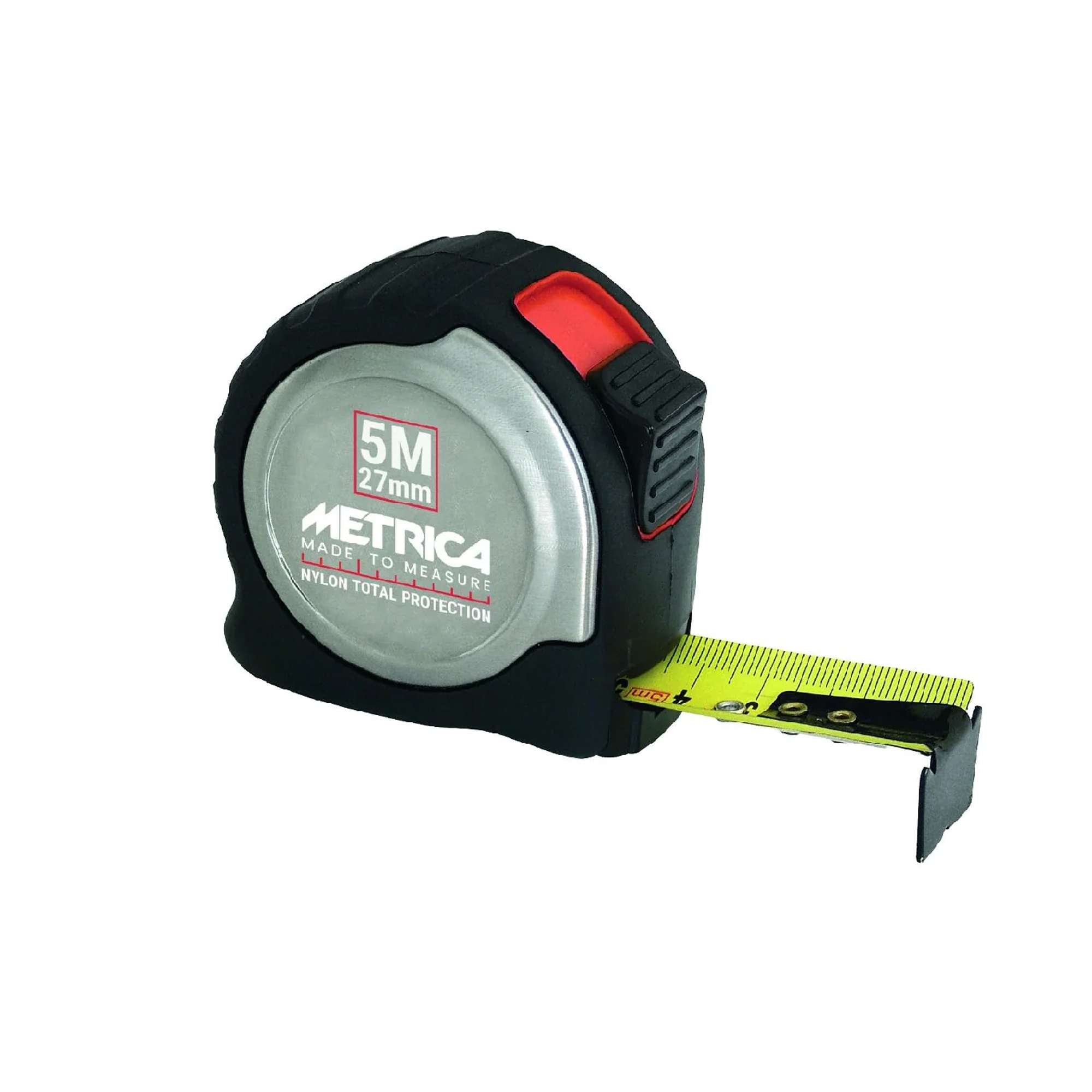 Flexometer 5M x 27mm protect with clip - 08765 Metrica