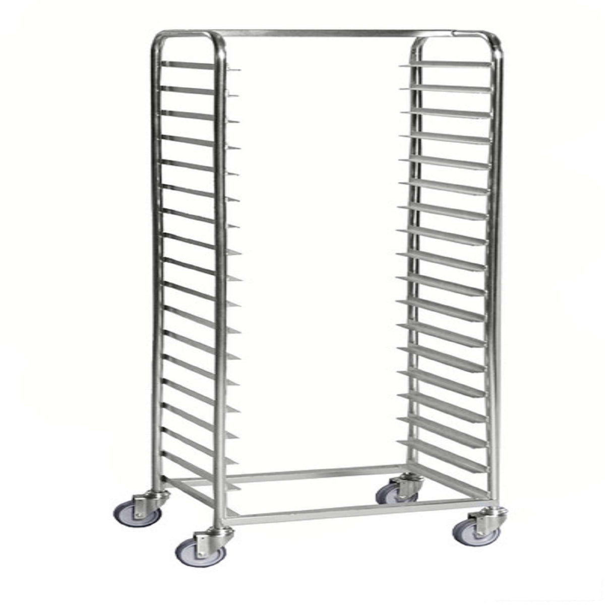 600x440x1880 Tablettwagen für 18 Tabletts oder Teller mit den Maßen 540x440mm