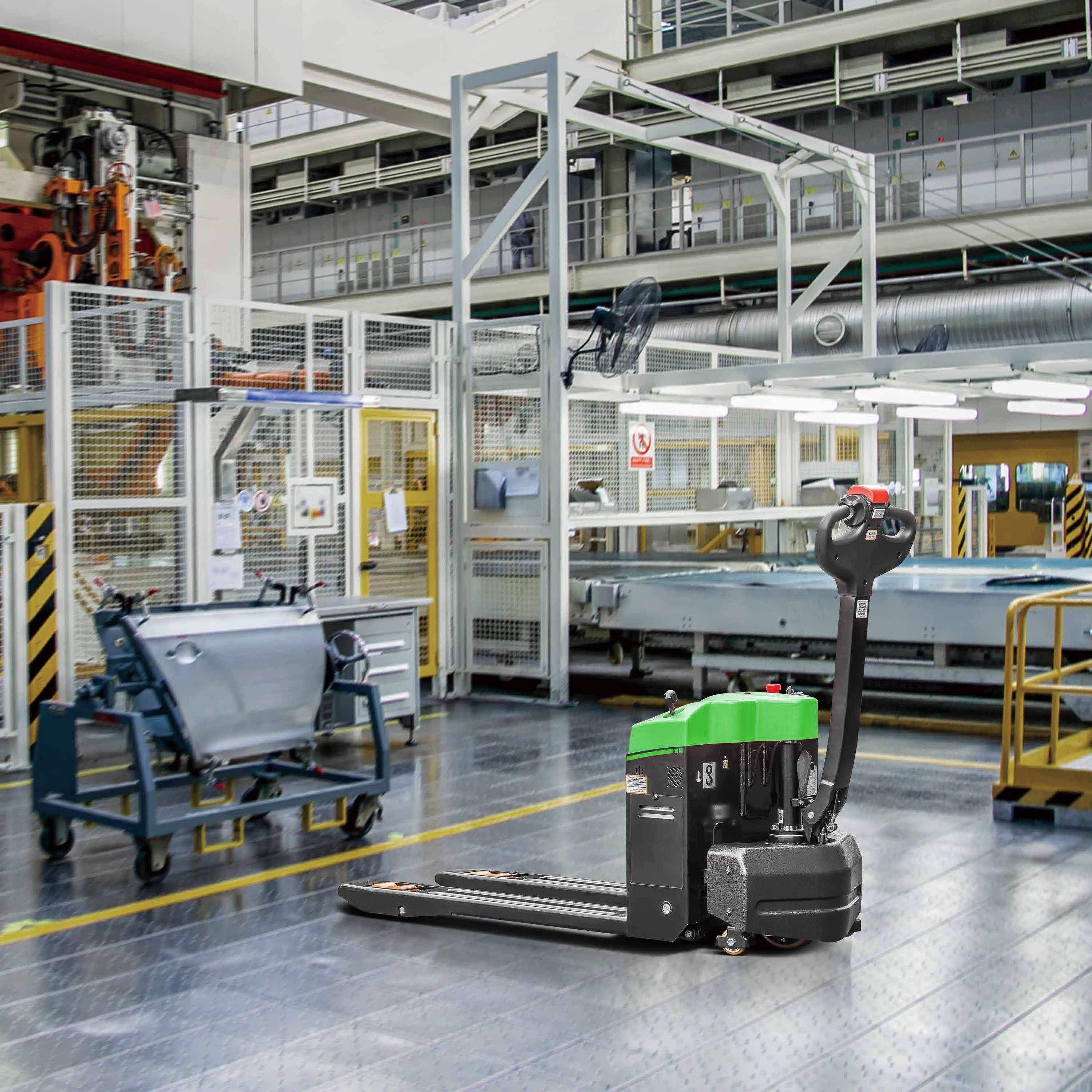 Electric pallet stacker 1500Kg battery 2x12V/65Ah ENG PRO MA SL ET15N