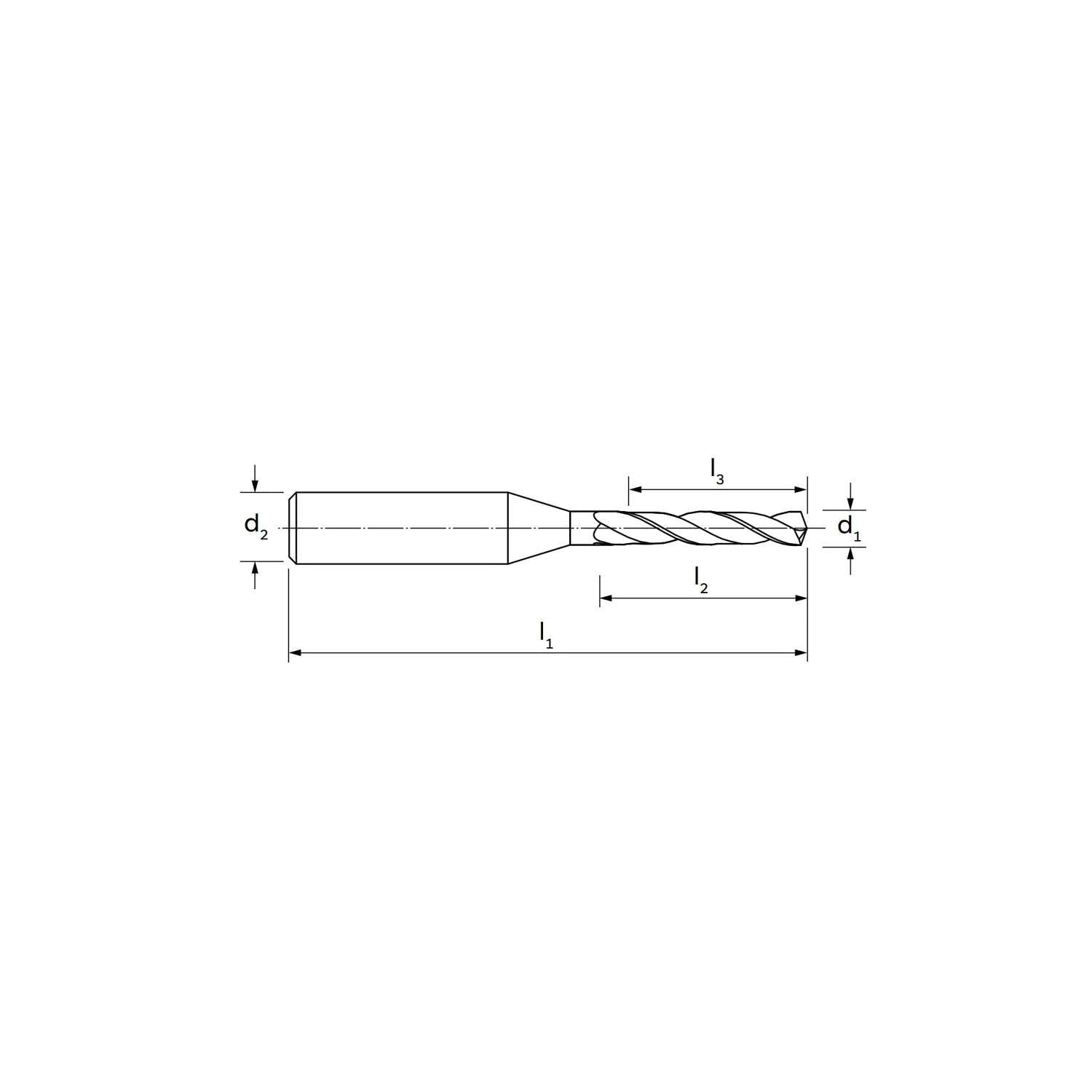 Microdrill Tip in MDI NORM 1,5 - ILIX