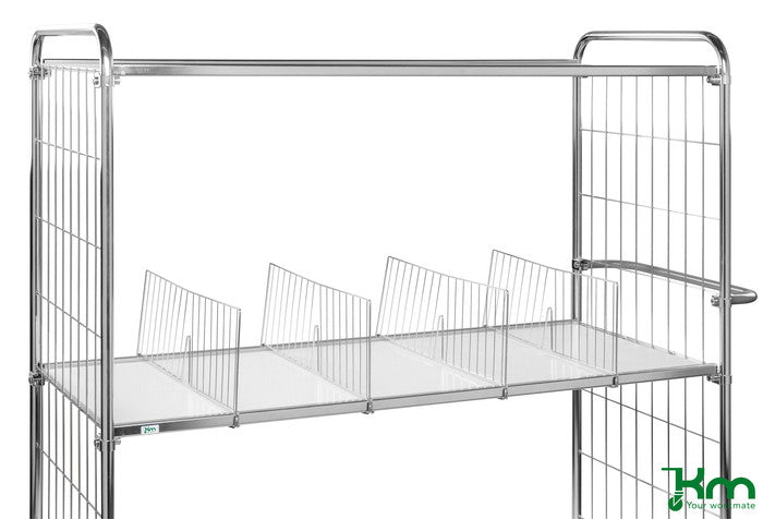 Regalunterteilungen, L x B x H 610 x 51 x 200 mm - Kongamek