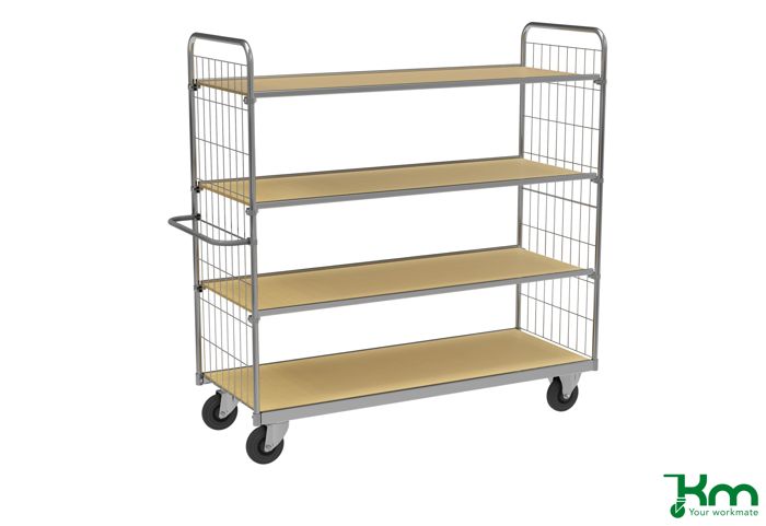 ESD-geführte Regale 4 Einlegeböden, L x B x H 1790 x 650 x 1695 mm Kongamek