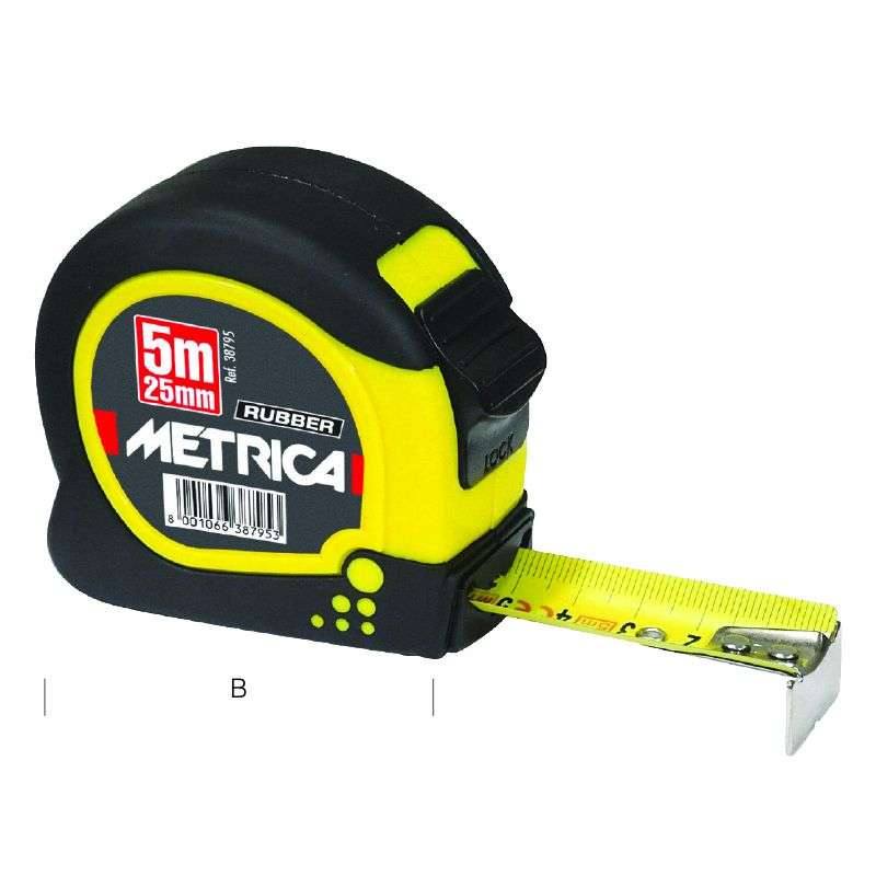 Rubber Touch Flexometer 8 m x 25 mm - Metrica 38798