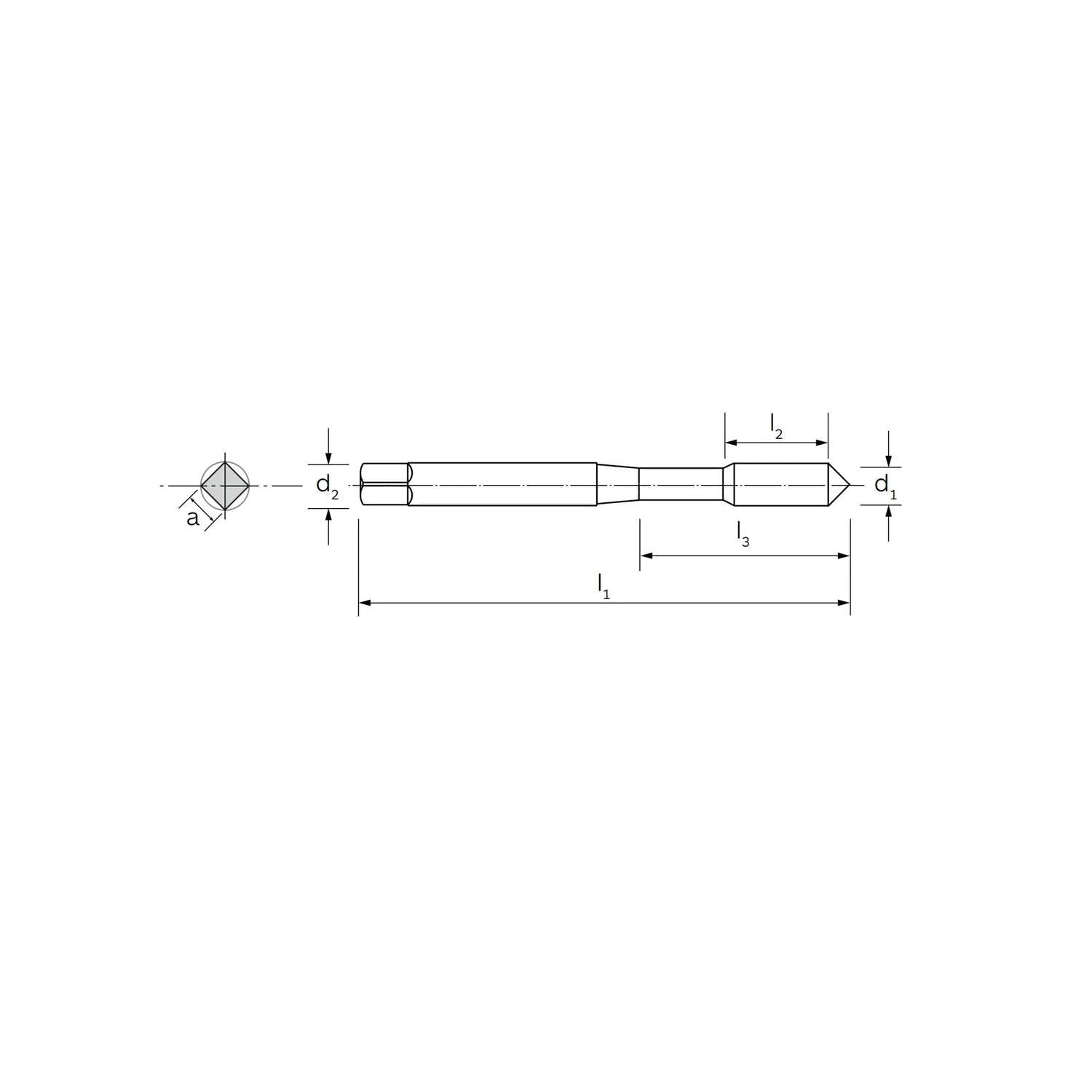 Specific machine tap for stainless steel VA DIN 371 - ILIX