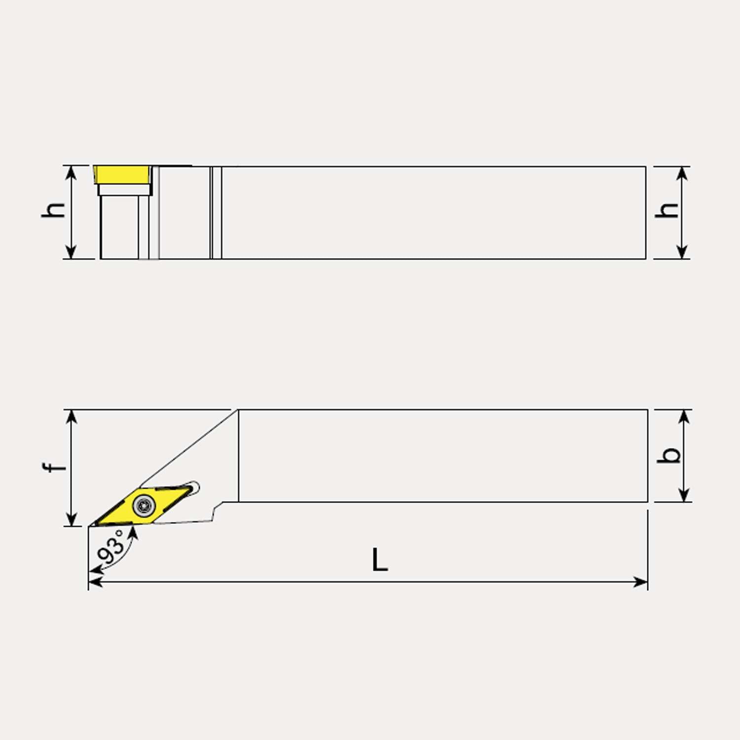 External Machining Toolholder, Left Hand - Positive Inserts - Talicarb SVJBL