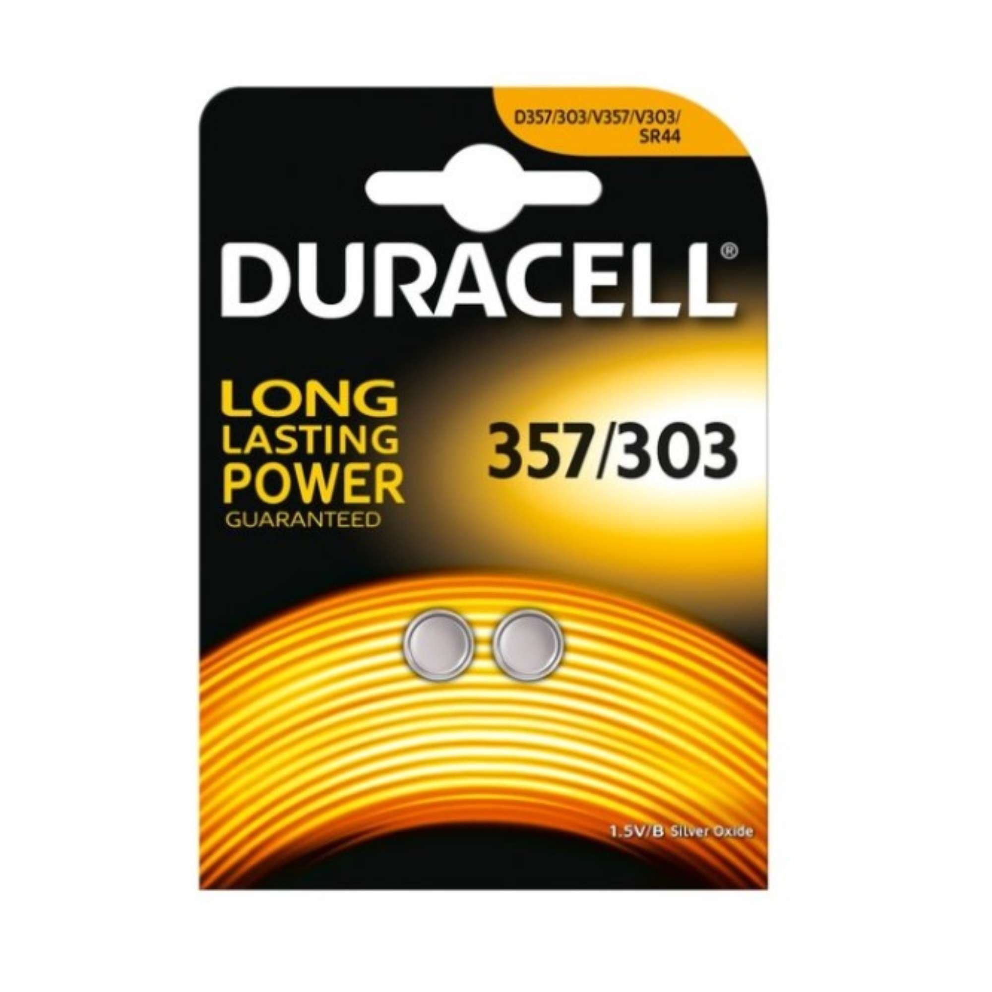 Silver oxide button cells for Calipers 2 pcs - DURACELL 357/303