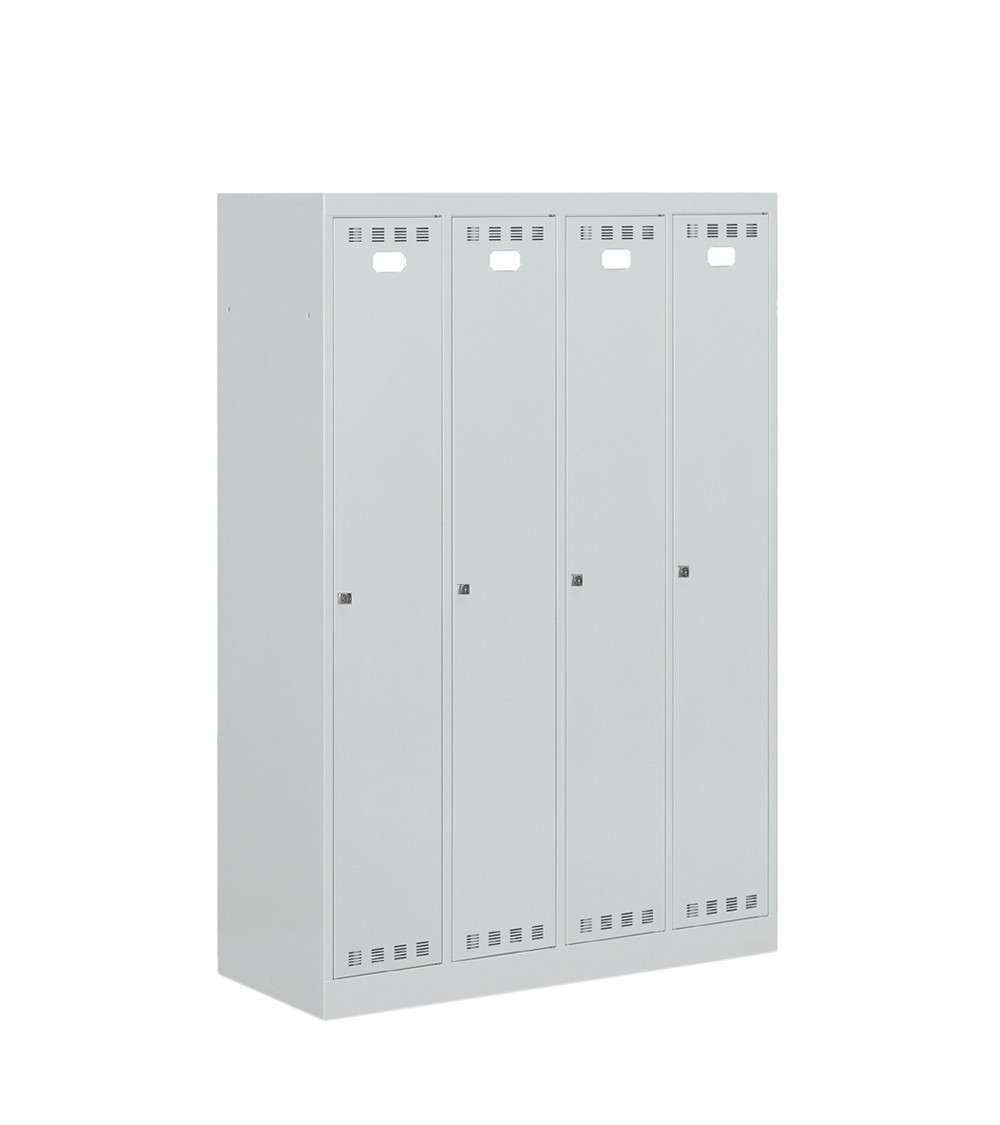 WARDROBE DRESSING ROOM FOUR COMPARTMENTS 1195 X 500 X 1750H - WITH HELMET COMPARTMENT - FAMI FAN1304C00108 - GREY