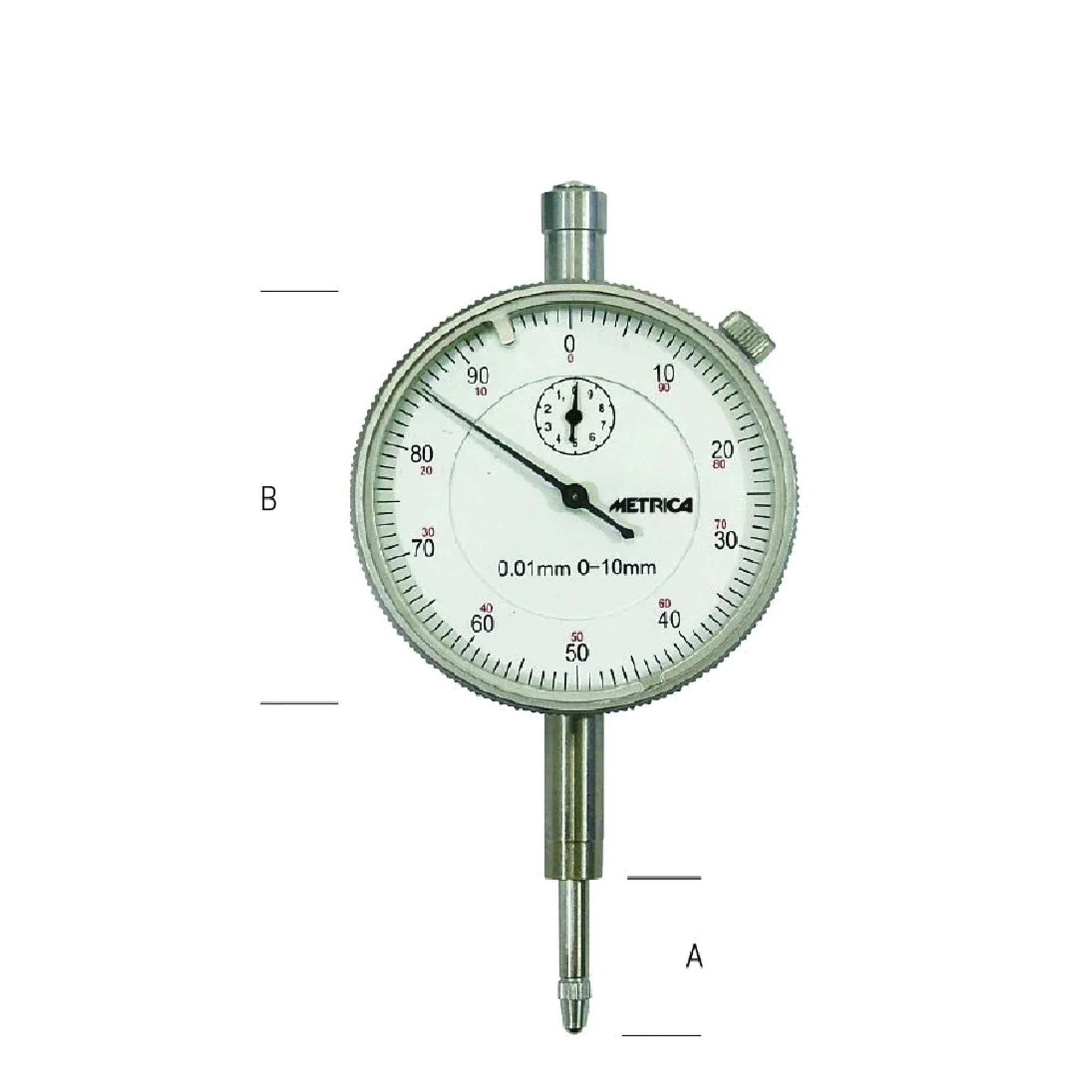 Centesimal dial indicator A 0-10mm - 41019 Metrica